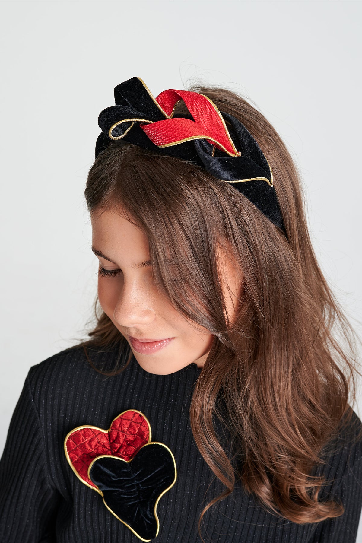 Girl Black Blouse