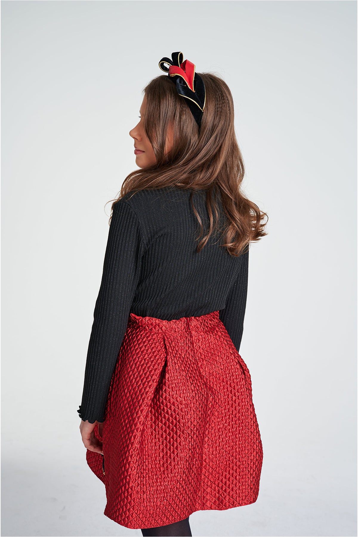Girl Black Blouse