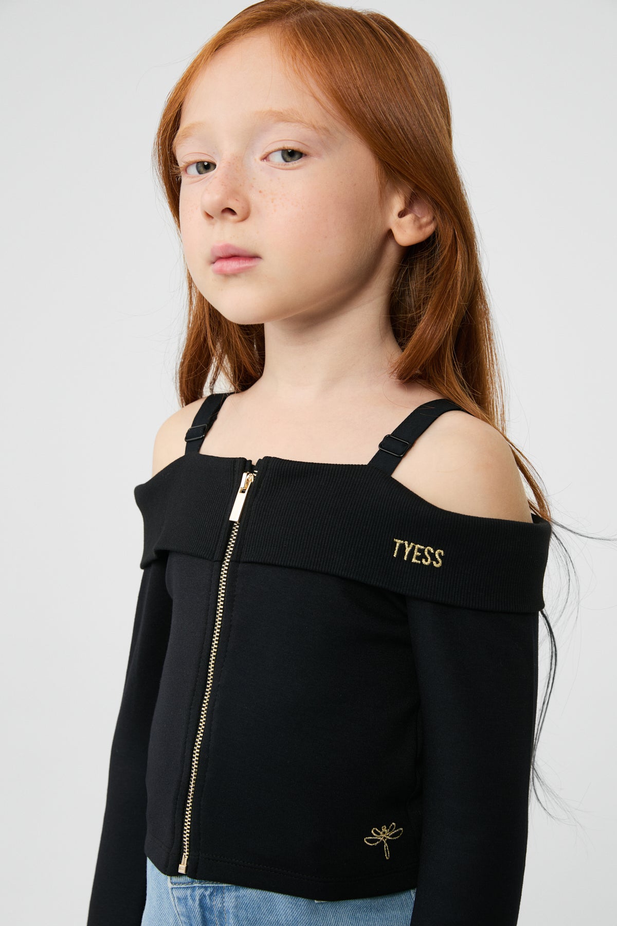 Girl Black Blouse