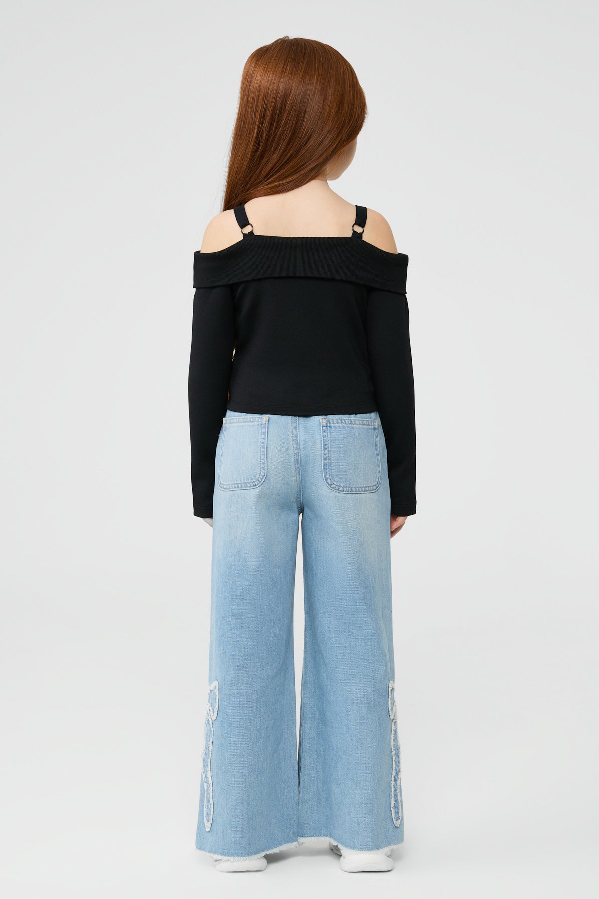 Girl Black Blouse