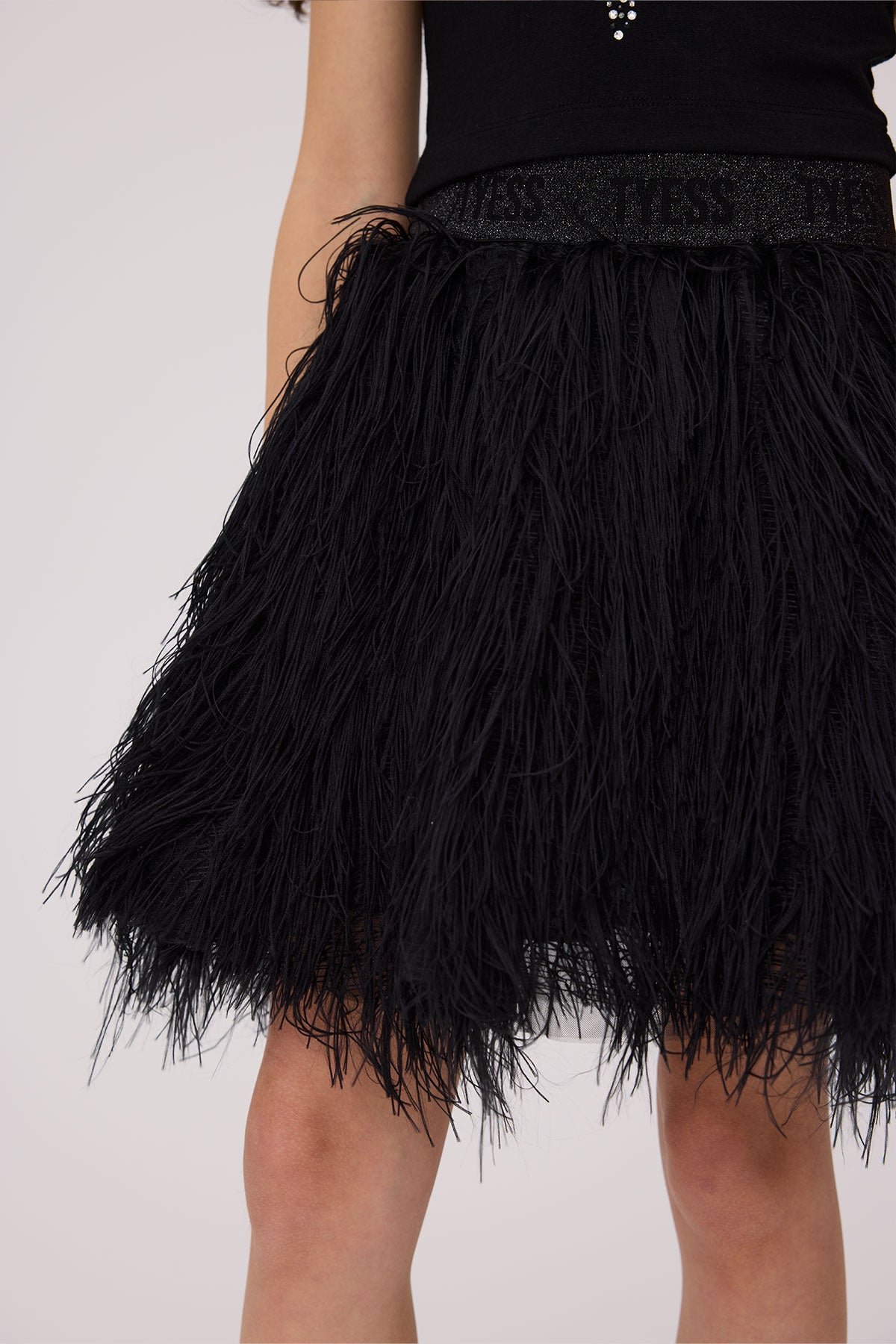 Girl Black Skirt