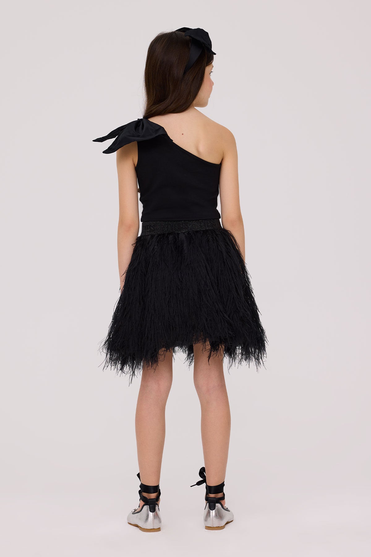 Girl Black Skirt