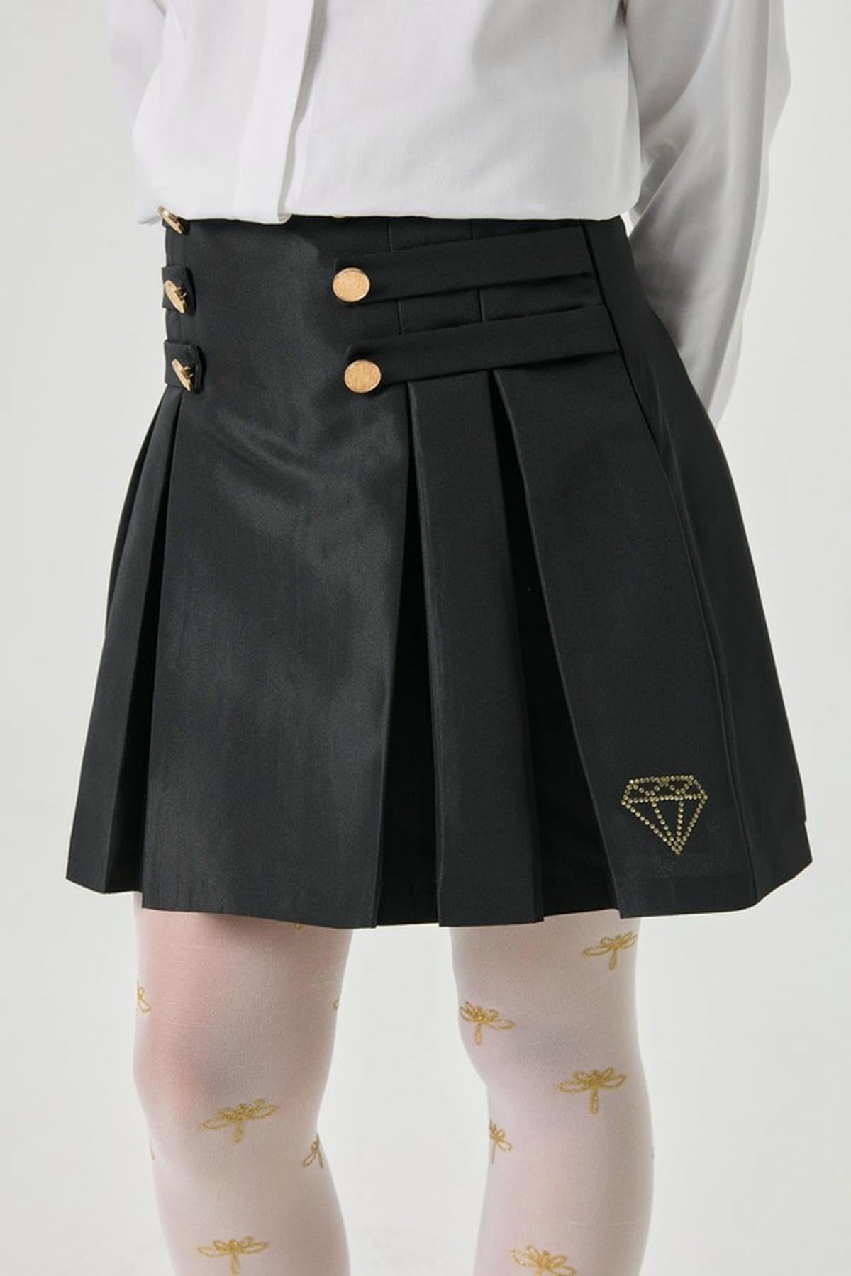 Girl Black Skirt