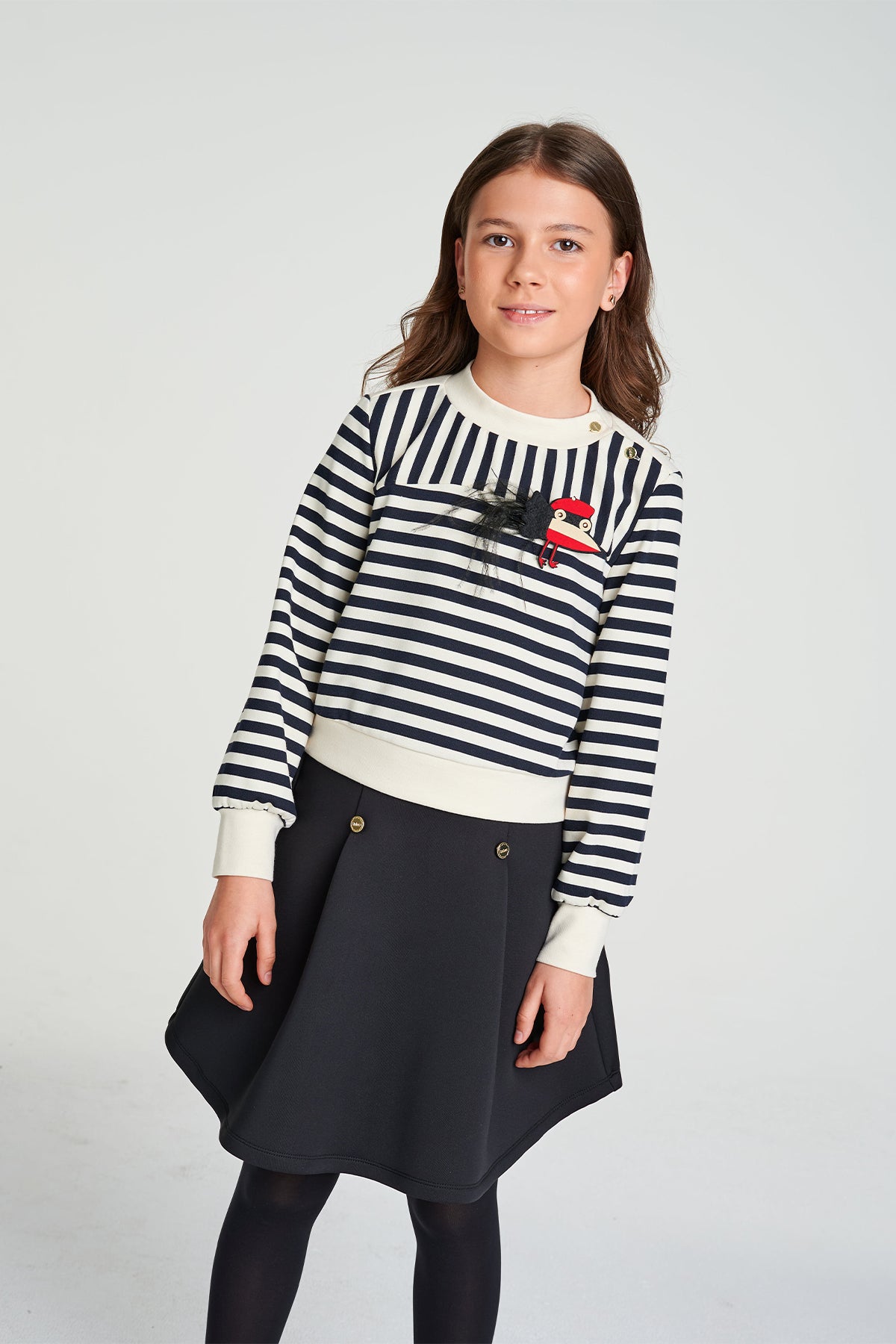 Girl Black Skirt