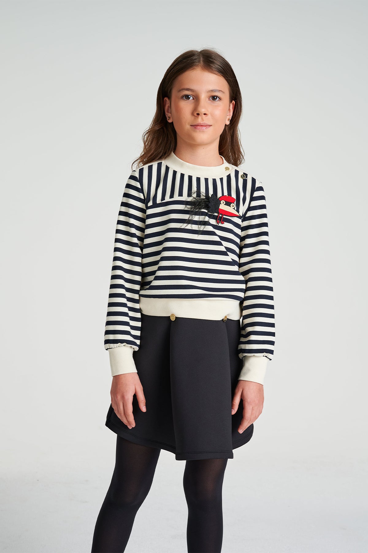 Girl Black Skirt