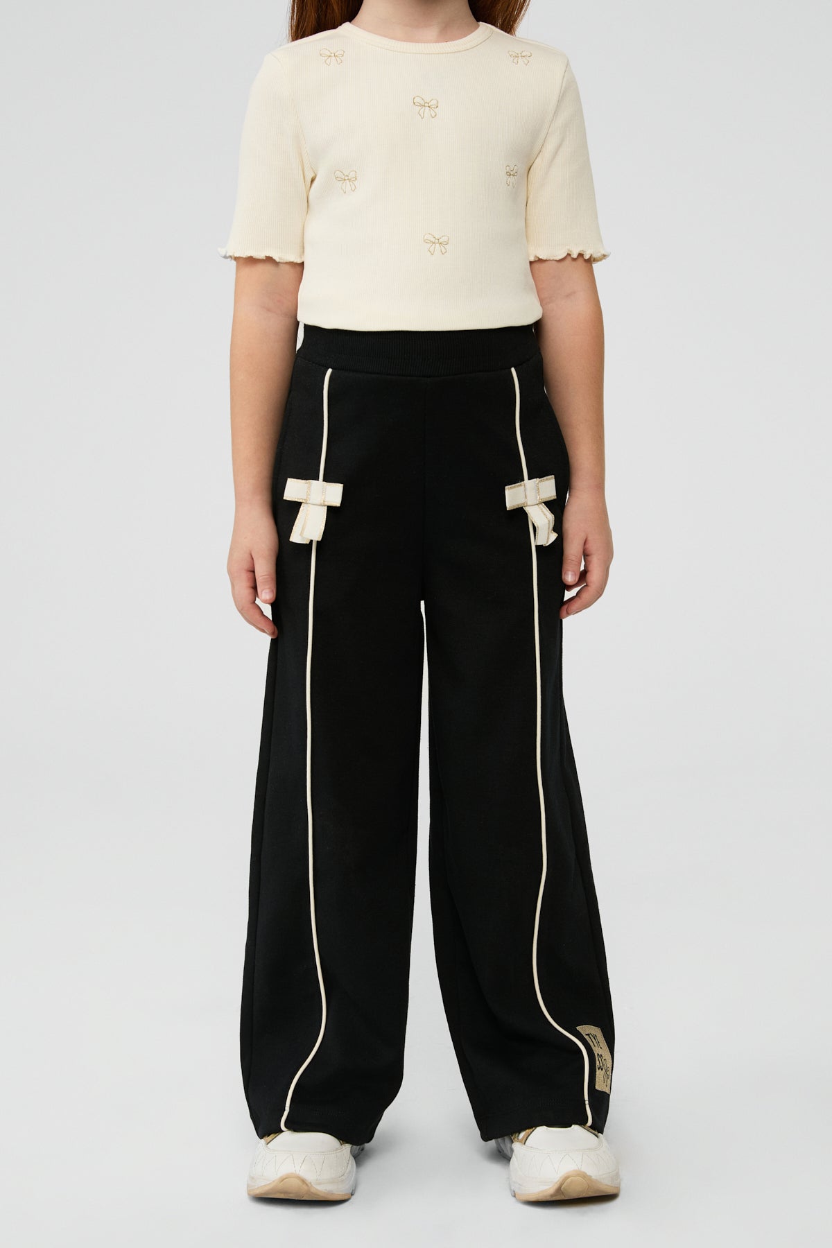 Girl Black Tracksuit Bottom