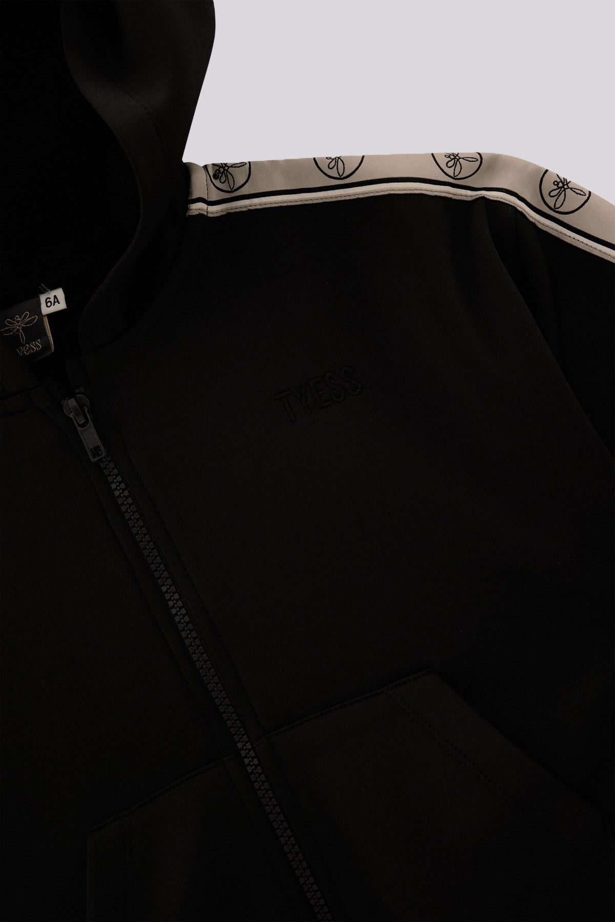 Girl Black Tracksuit Top