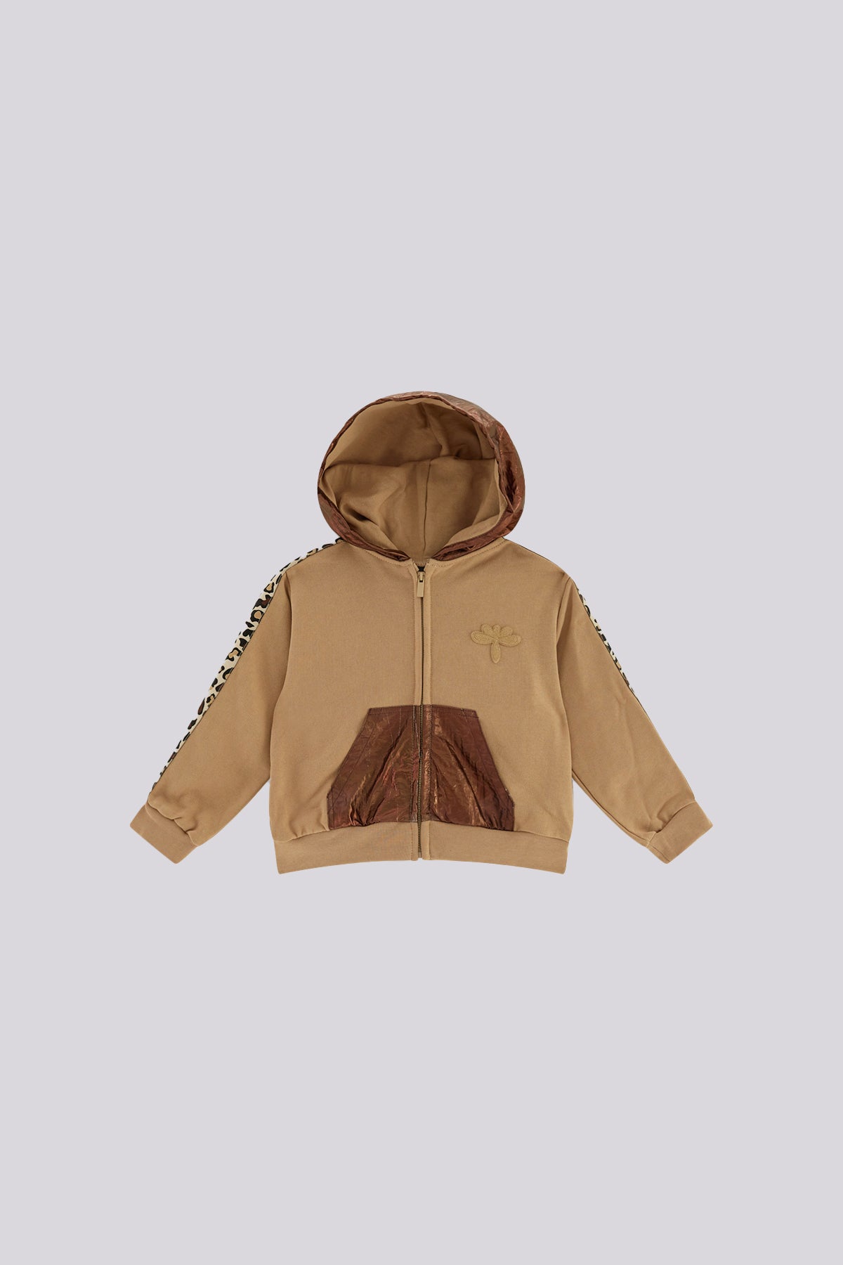Girl Brown Tracksuit Top