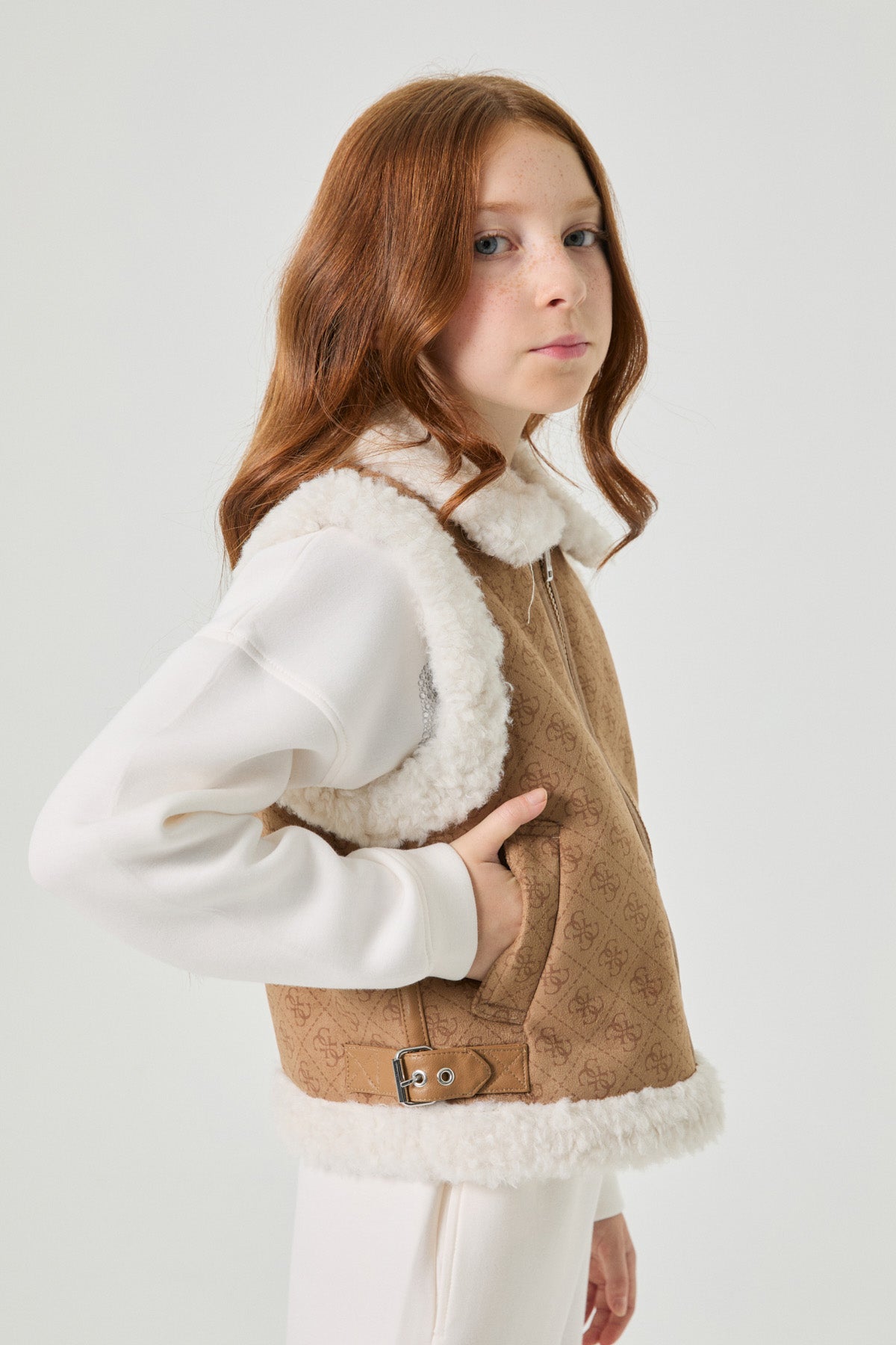 Girl Brown Vest