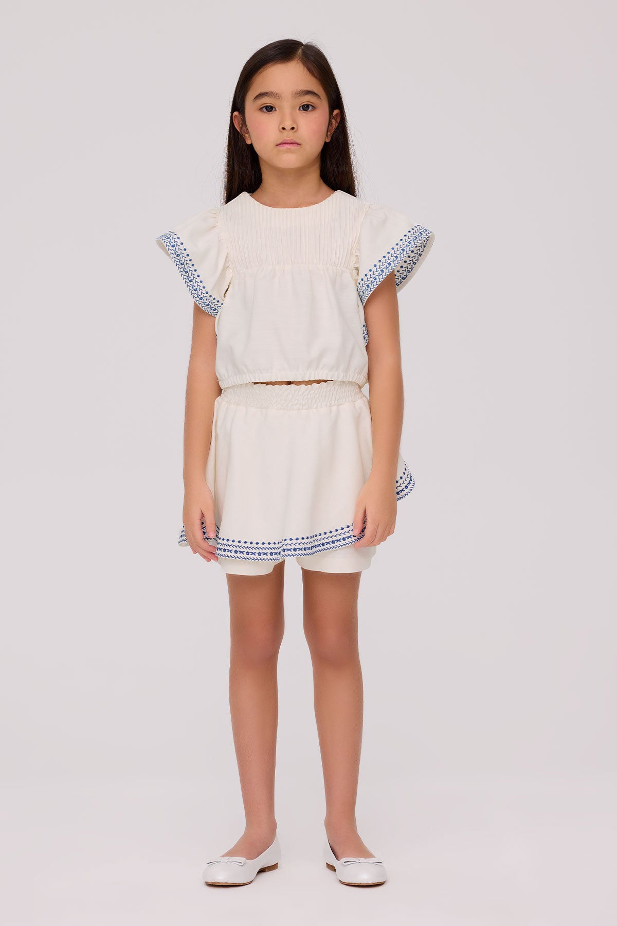 Girl Ecru Shorts