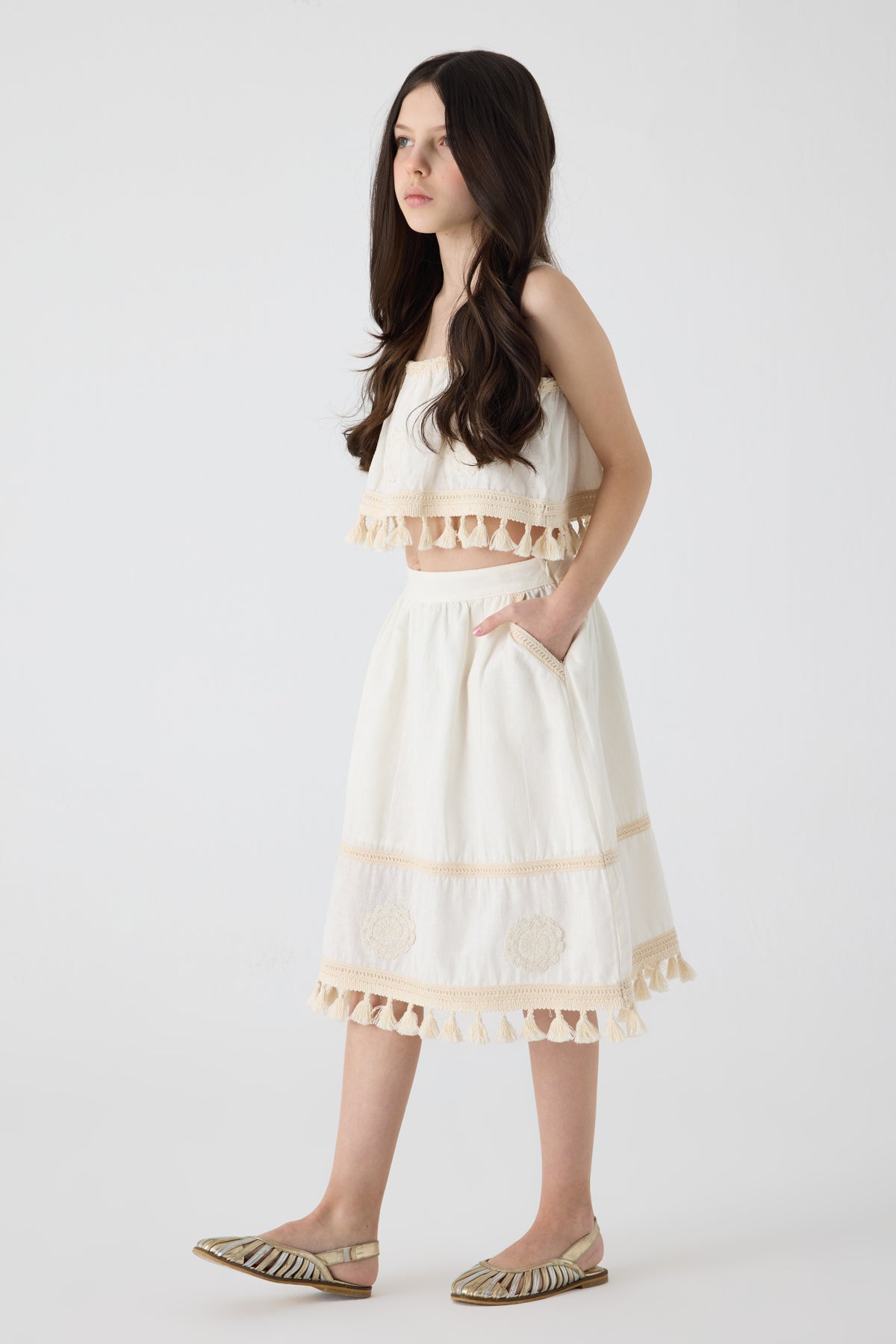 Girl Ecru Skirt