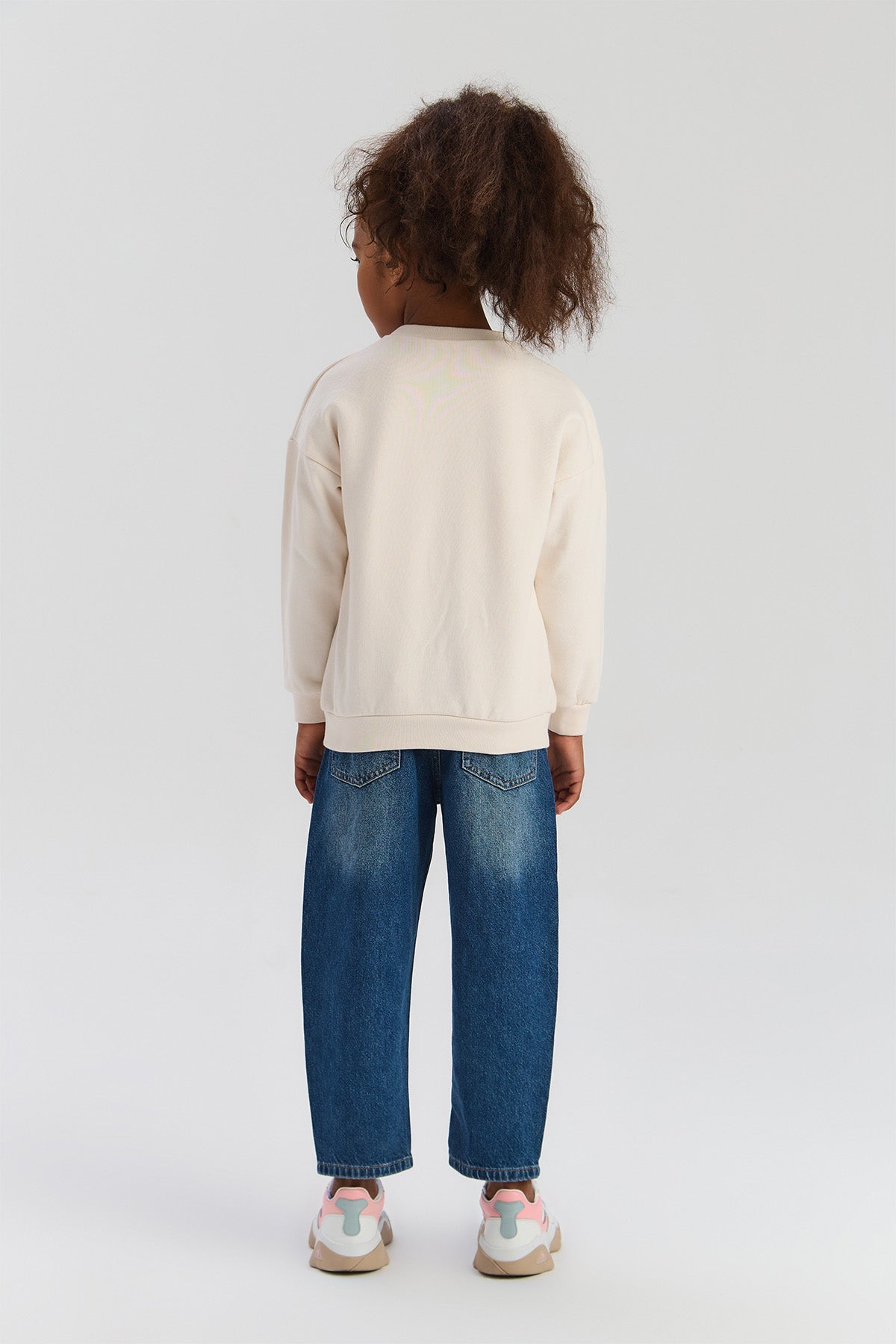 Girl Ecru Sweatshirt