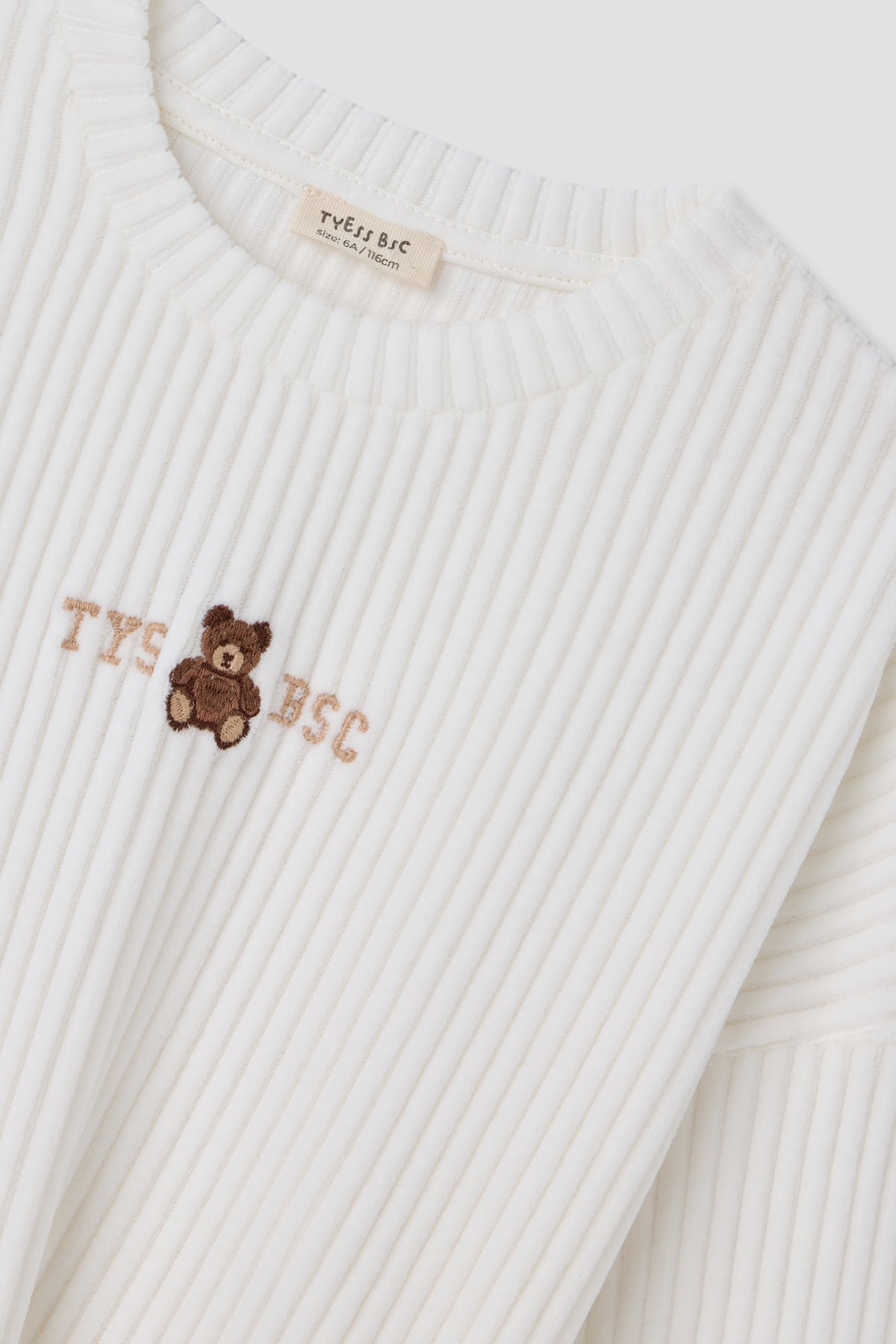 Girl Ecru Tracksuit Set