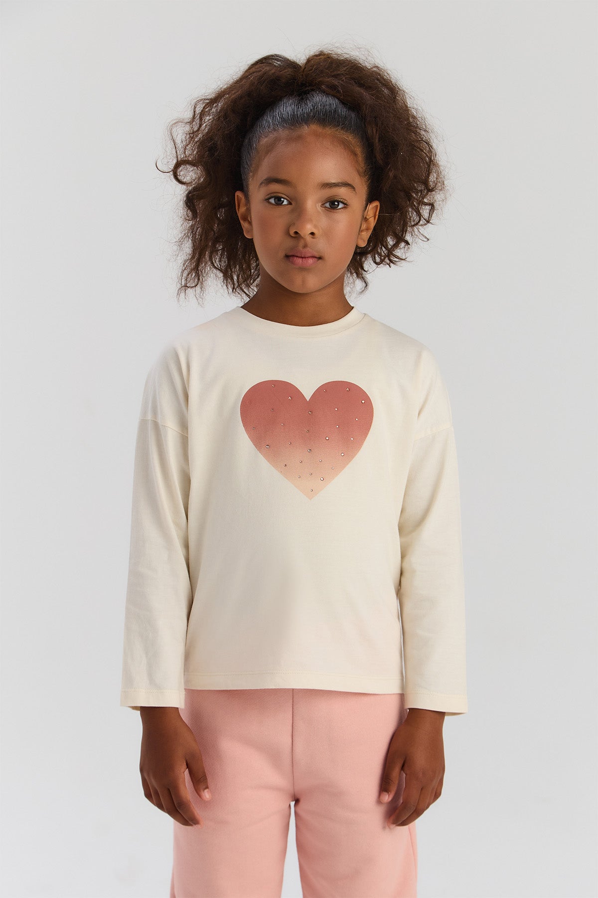 Girl Ecru Tshirt