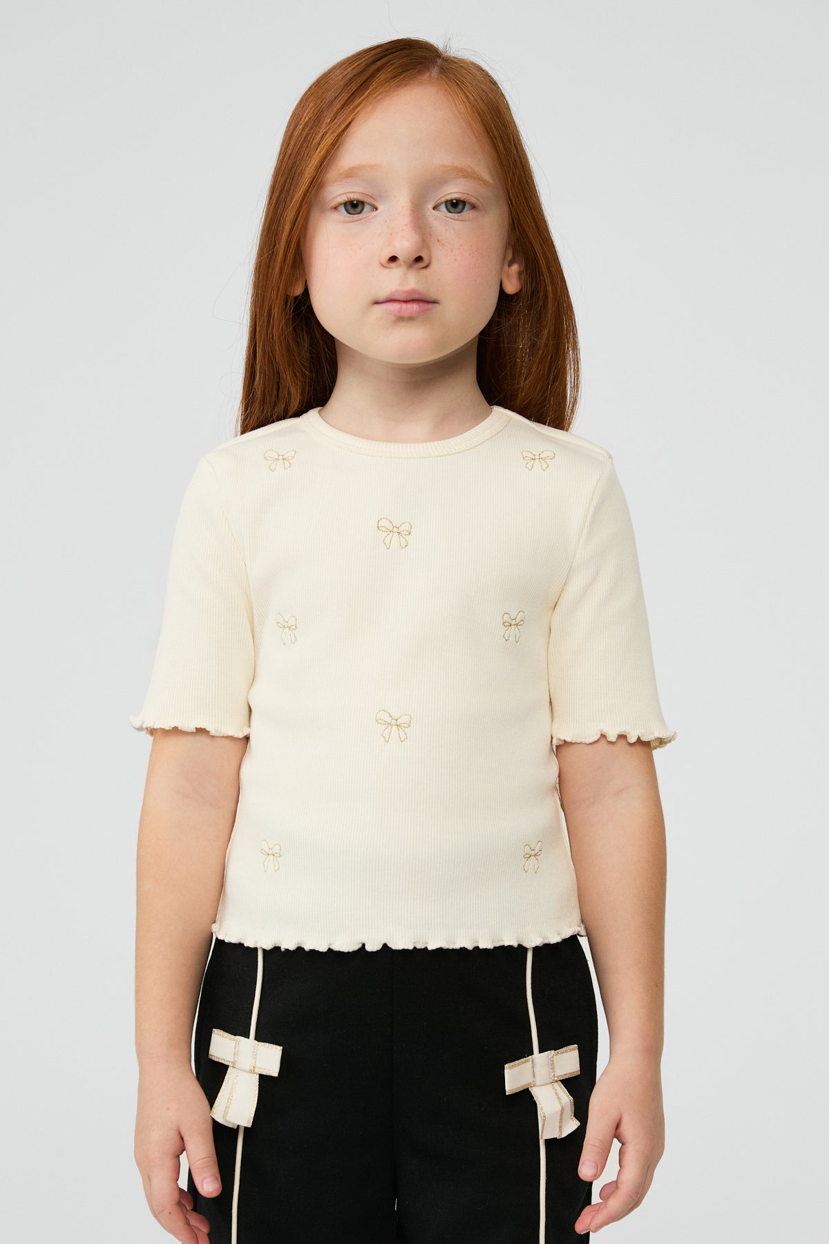 Girl Ecru Tshirt