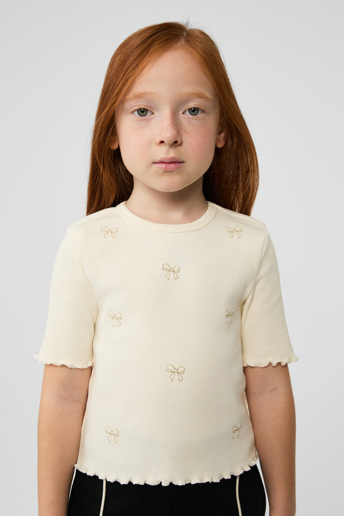 Girl Ecru Tshirt