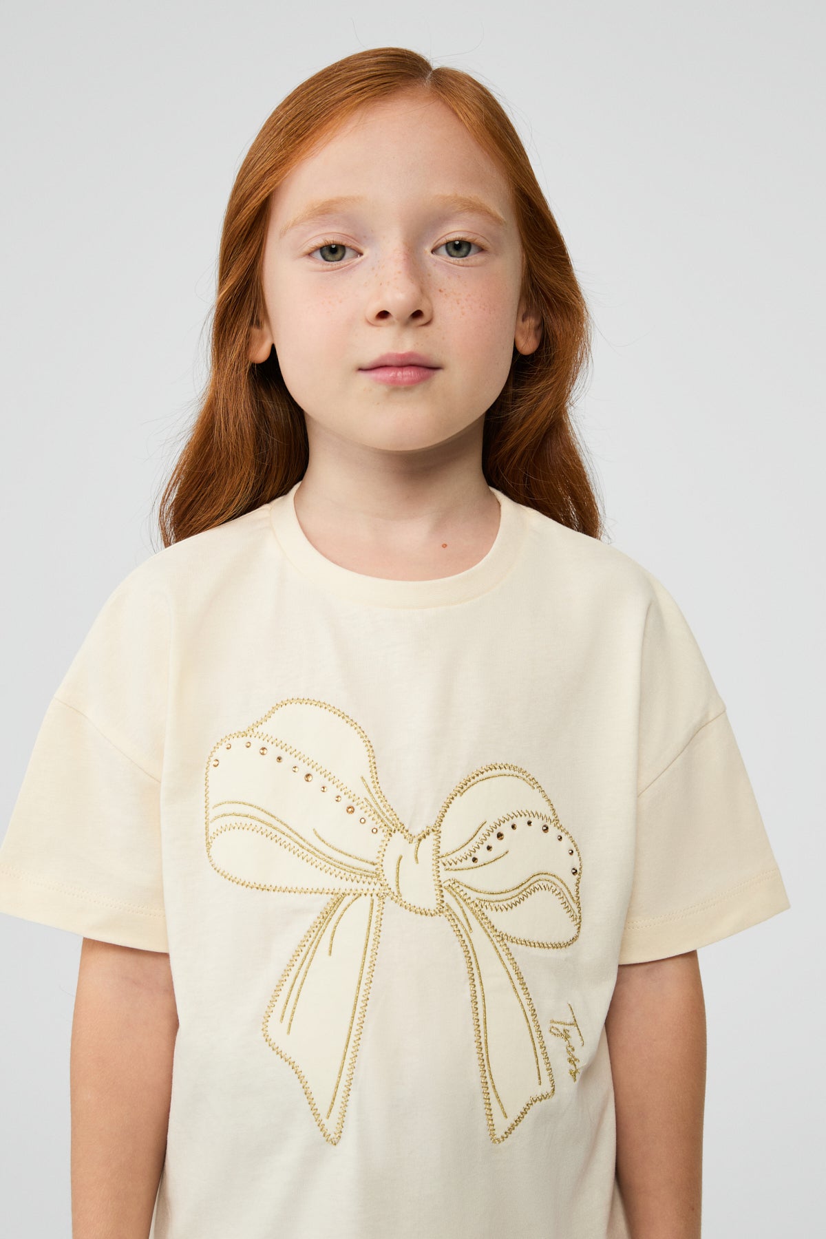 Girl Ecru Tshirt