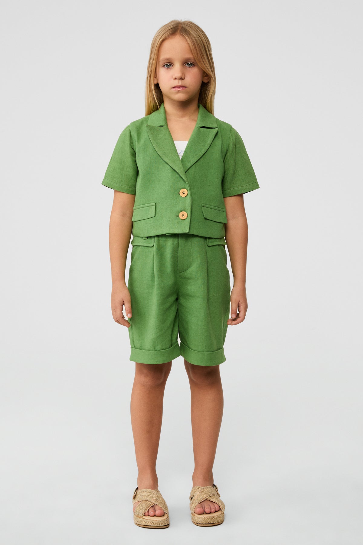 Girl Green Jacket