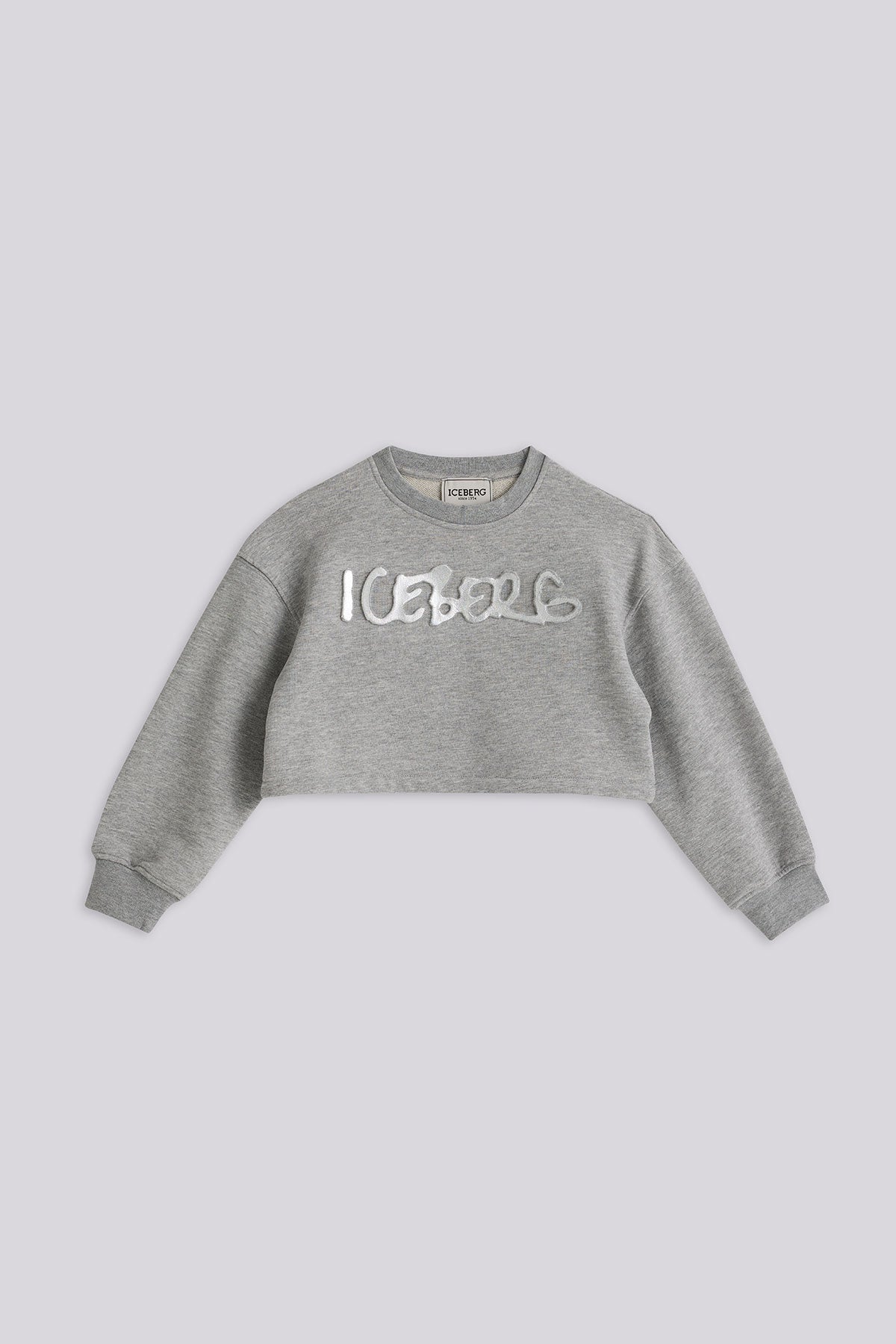 Girl Grey Melange Sweatshirt
