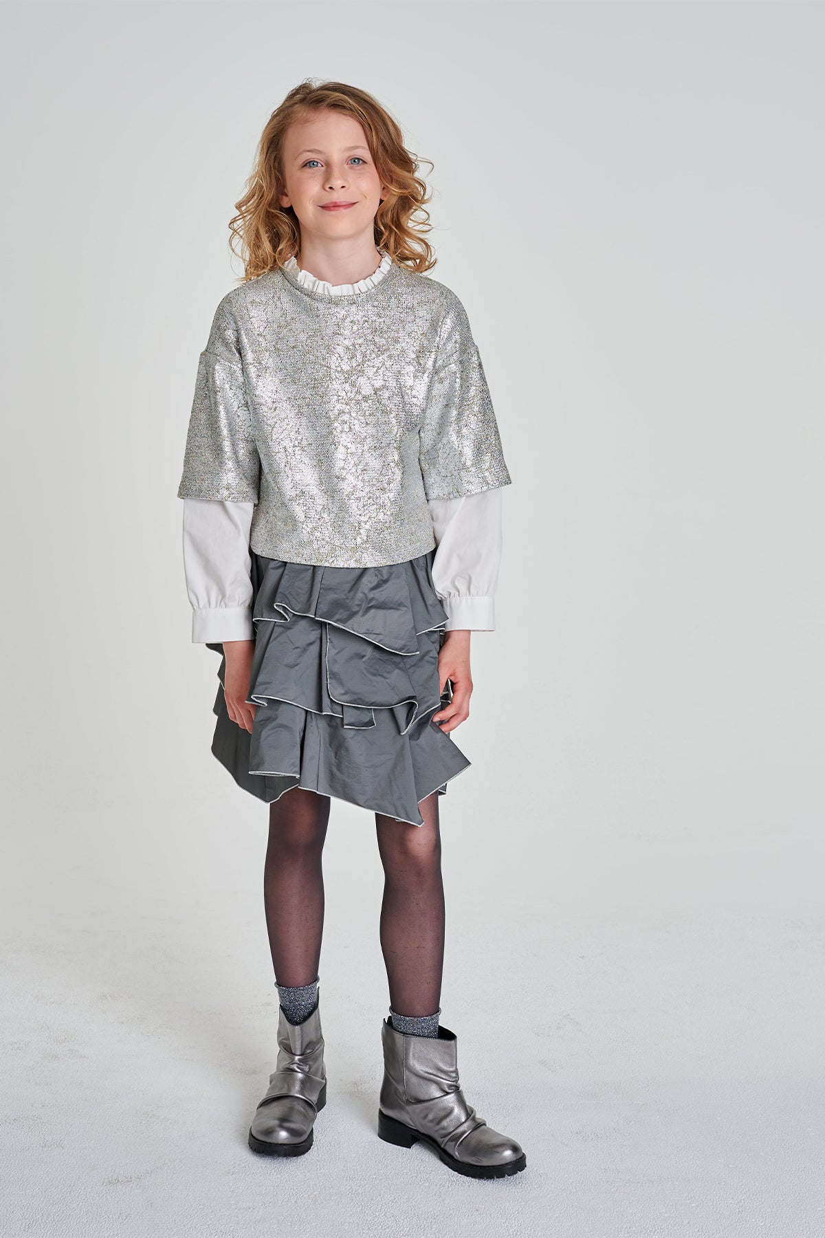 Girl Grey Skirt