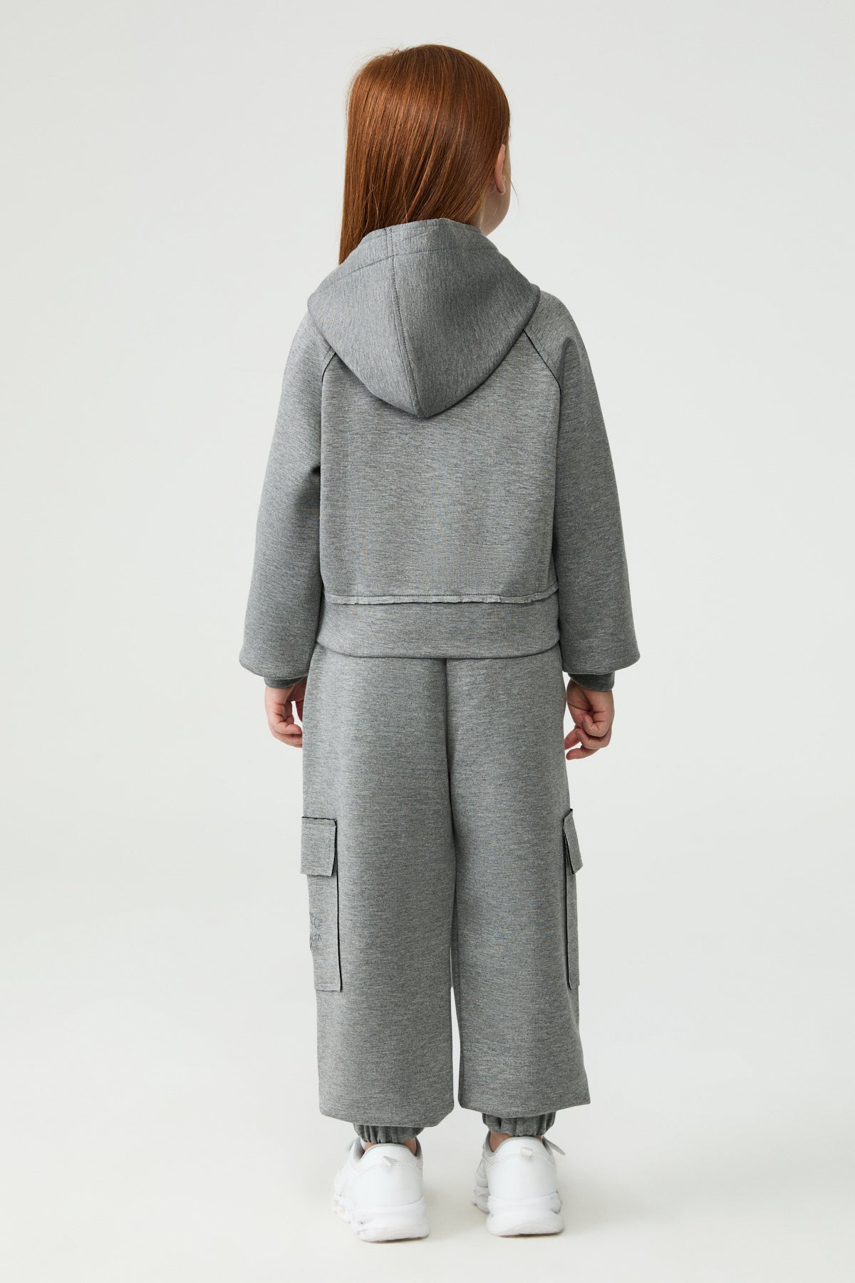 Girl Grey Tracksuit Top