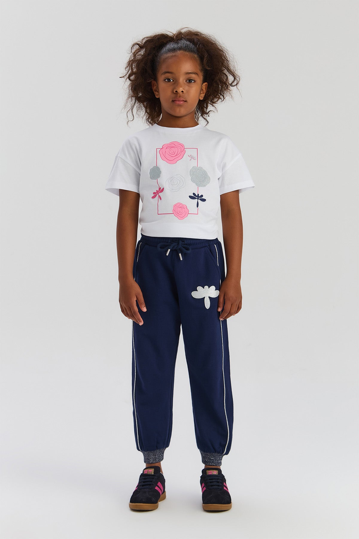 Girl Navy Blue Tracksuit Bottom