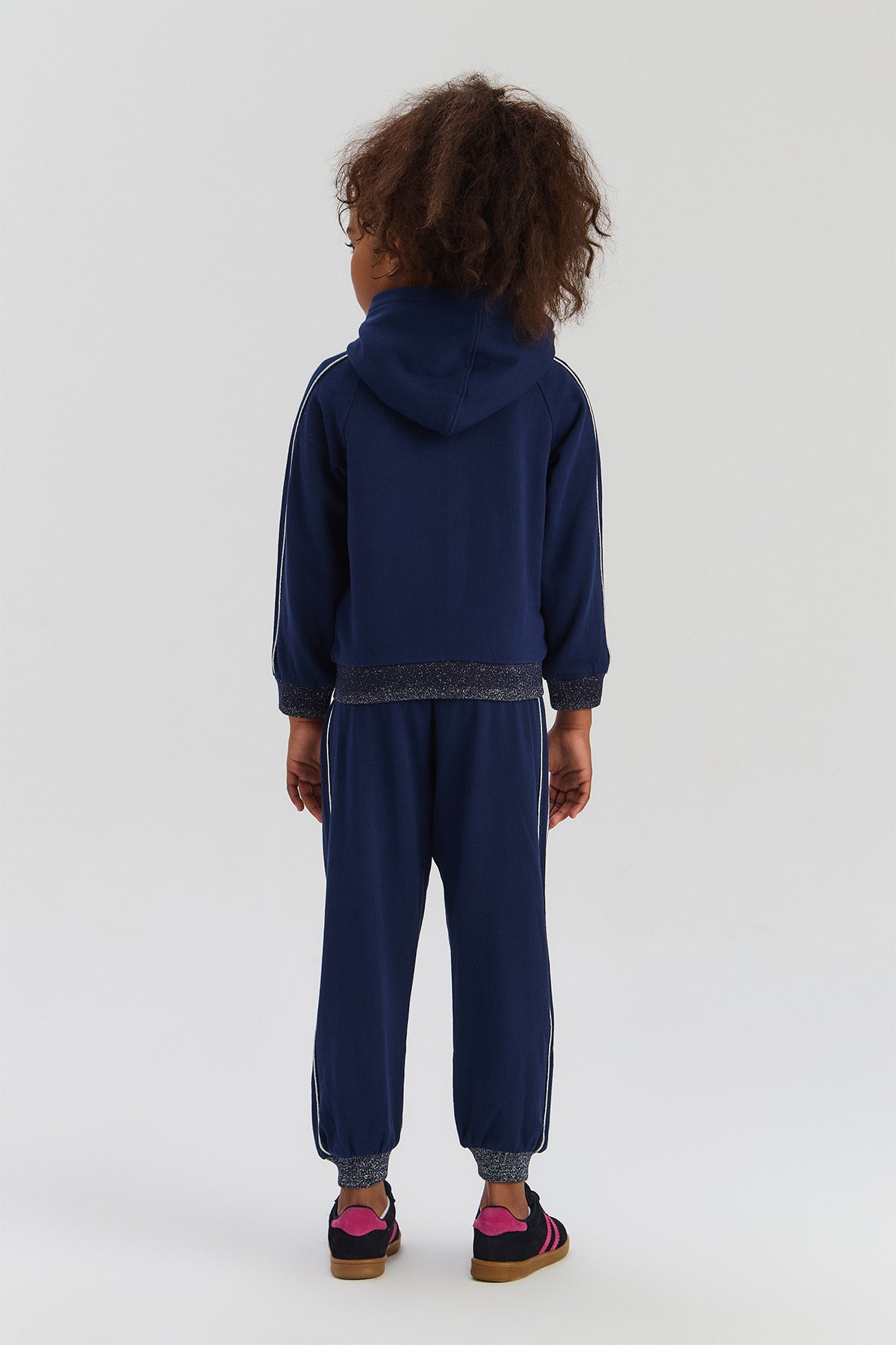 Girl Navy Blue Tracksuit Top