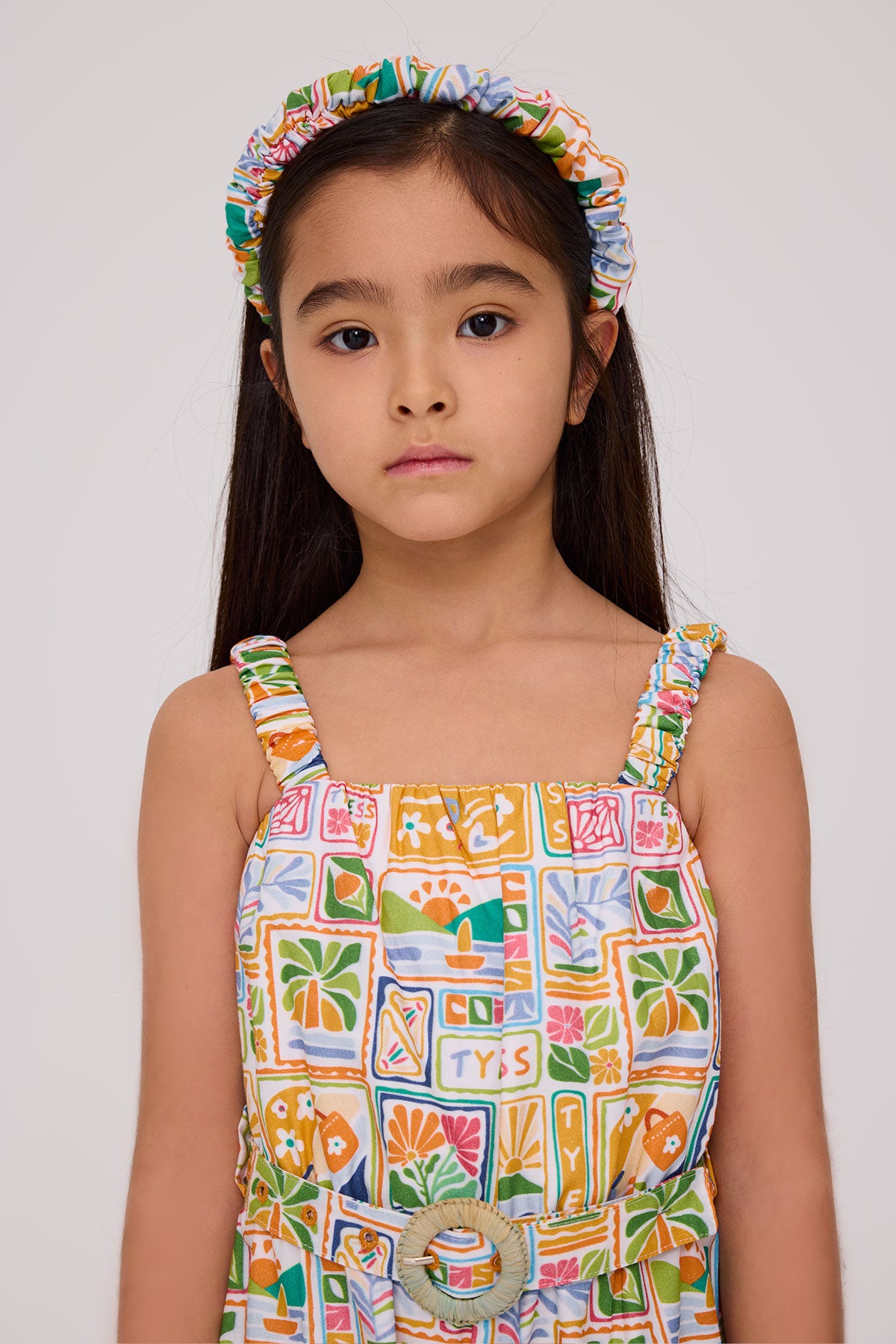 Girl Patterned Overall