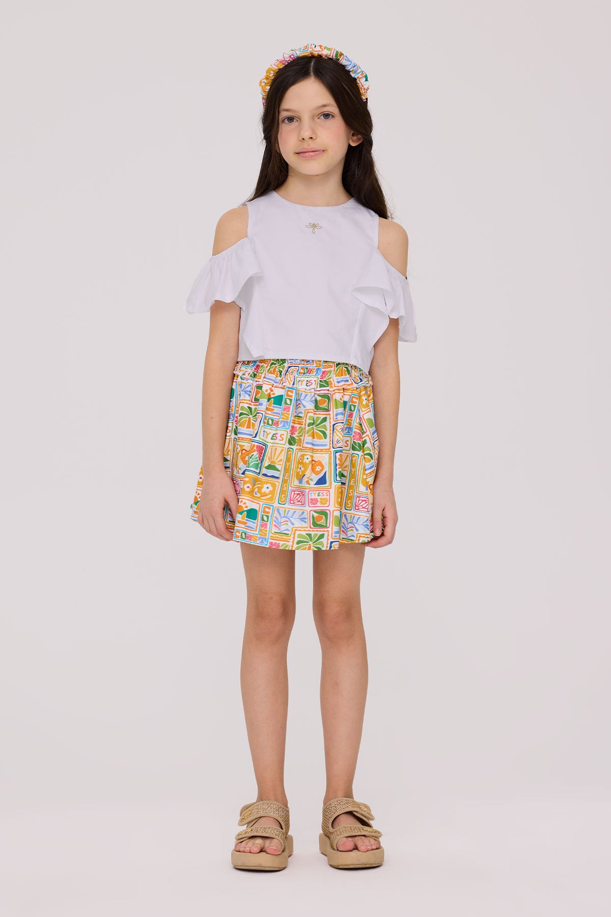 Girl Patterned Skirt
