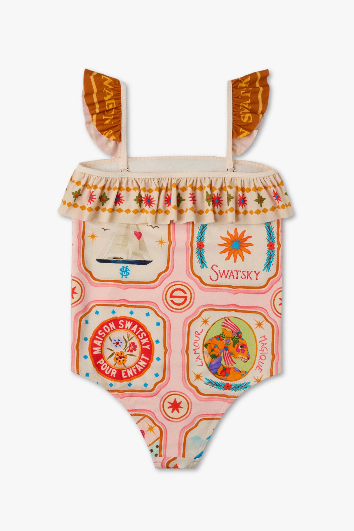 Girl Patterned Swimsuit