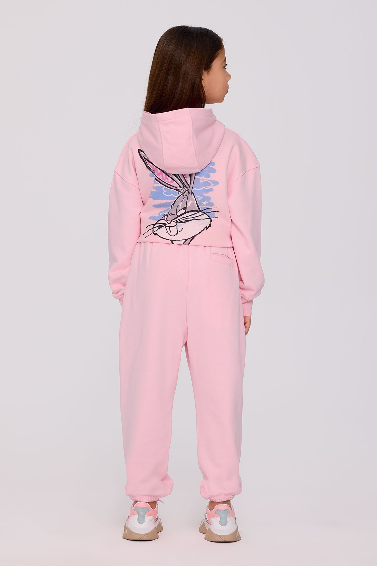 Girl Pink Tracksuit Bottom
