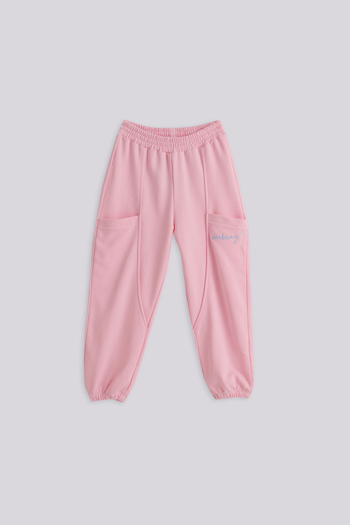 Girl Pink Tracksuit Bottom