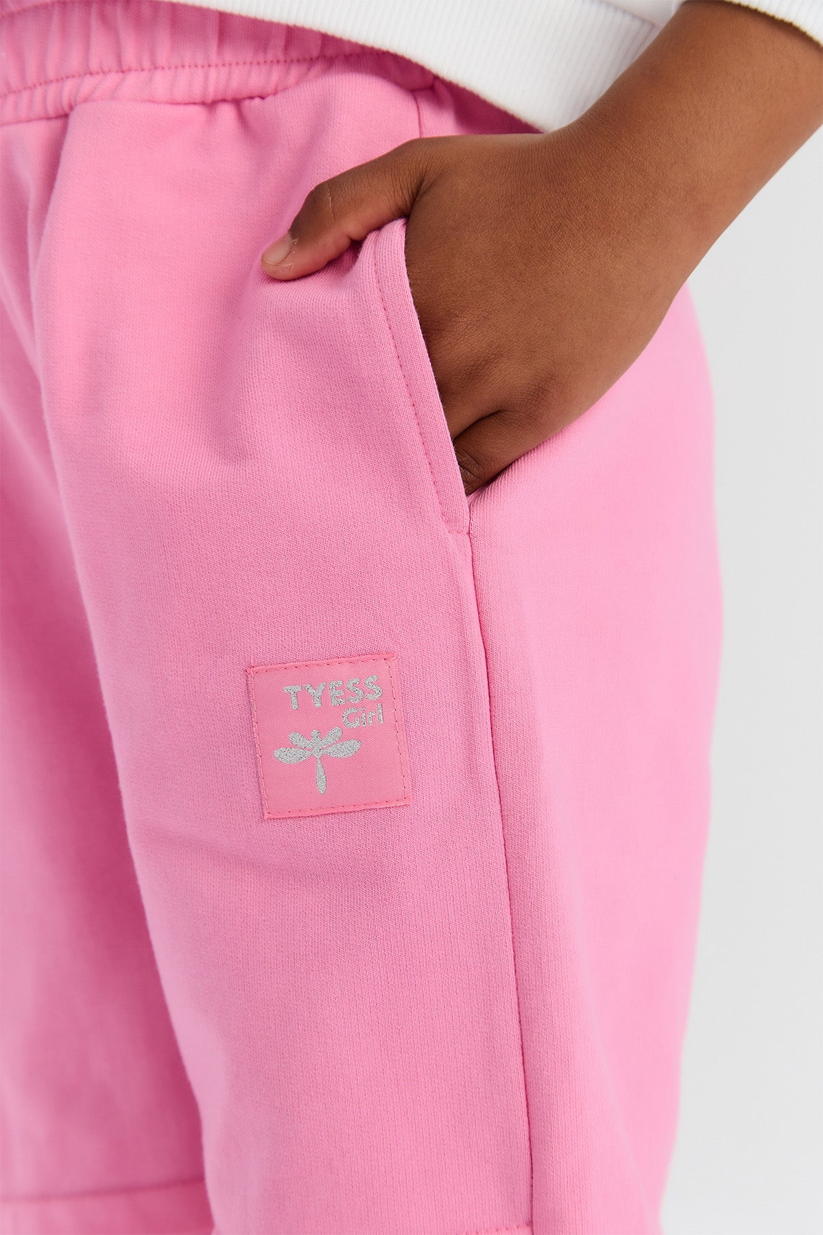 Girl Pink Tracksuit Bottom