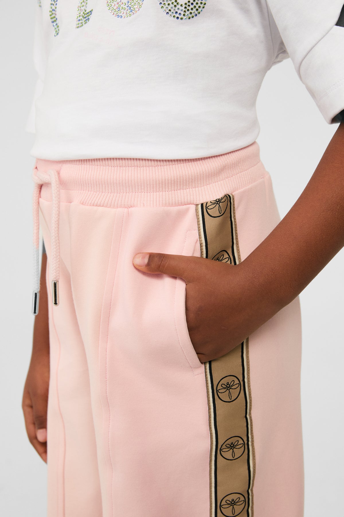 Girl Pink Tracksuit Bottom