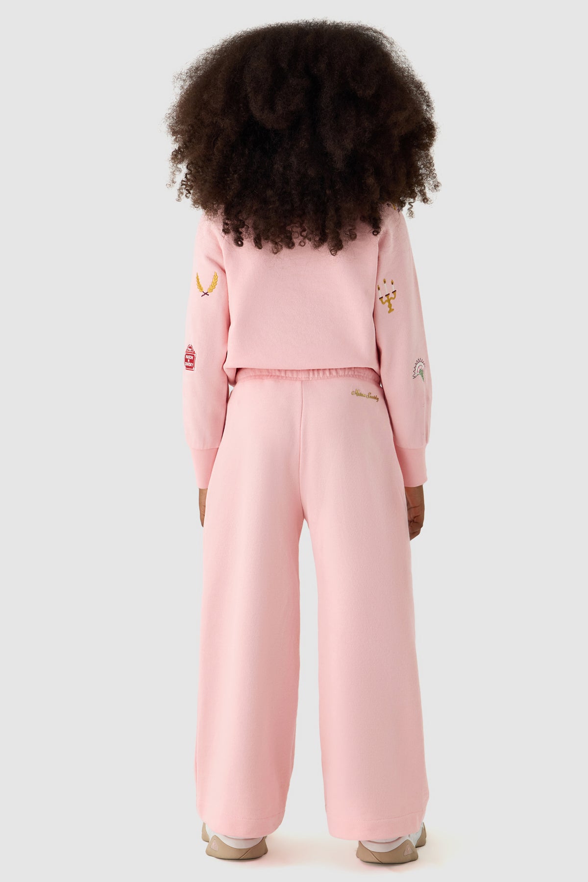 Girl Pink Tracksuit Bottom