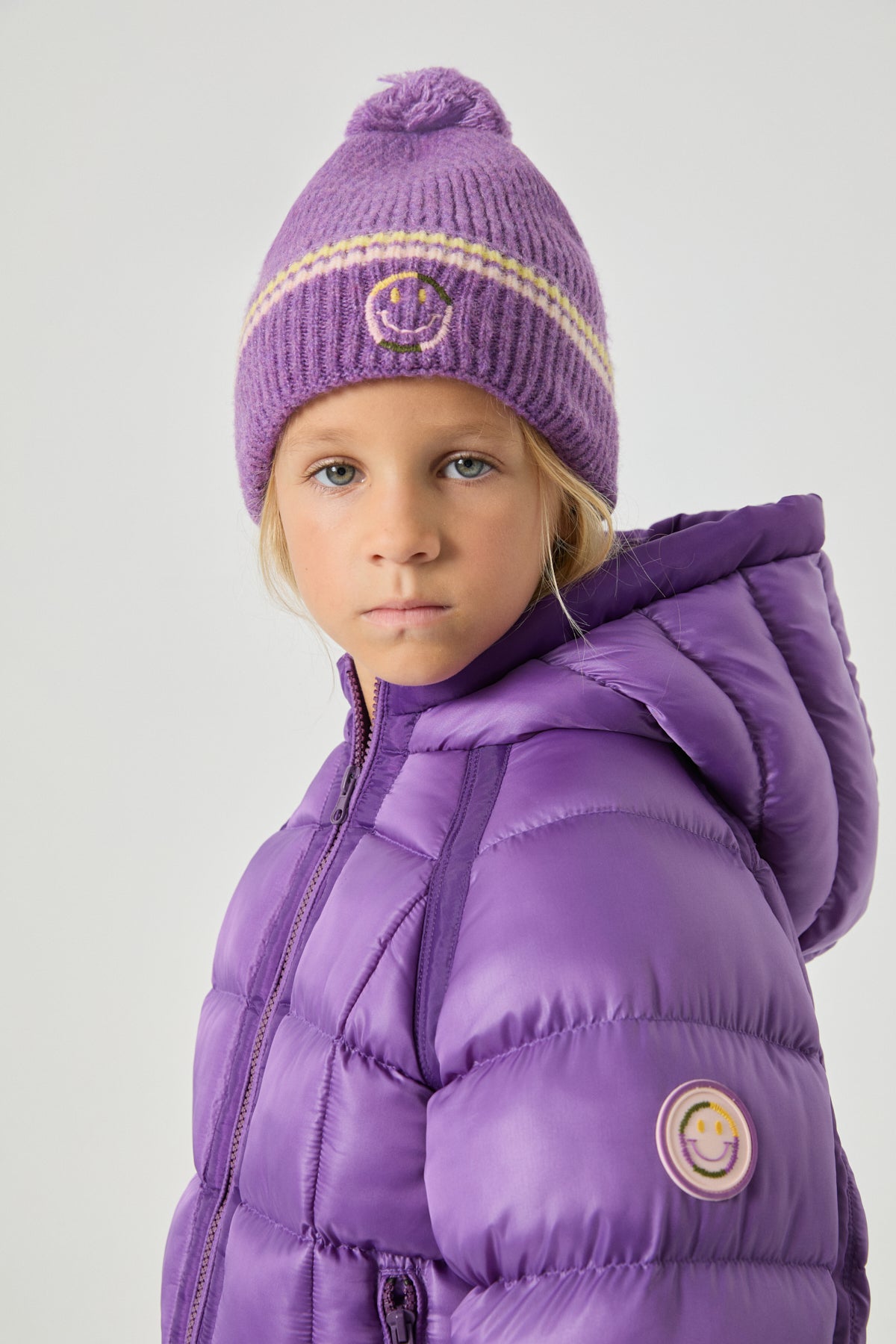 Girl Purple Coat