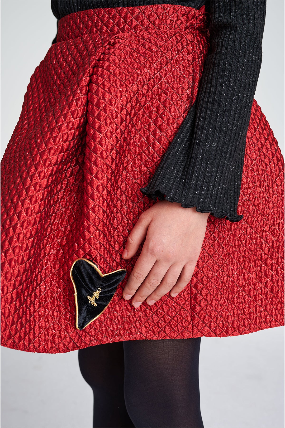 Girl Red Skirt