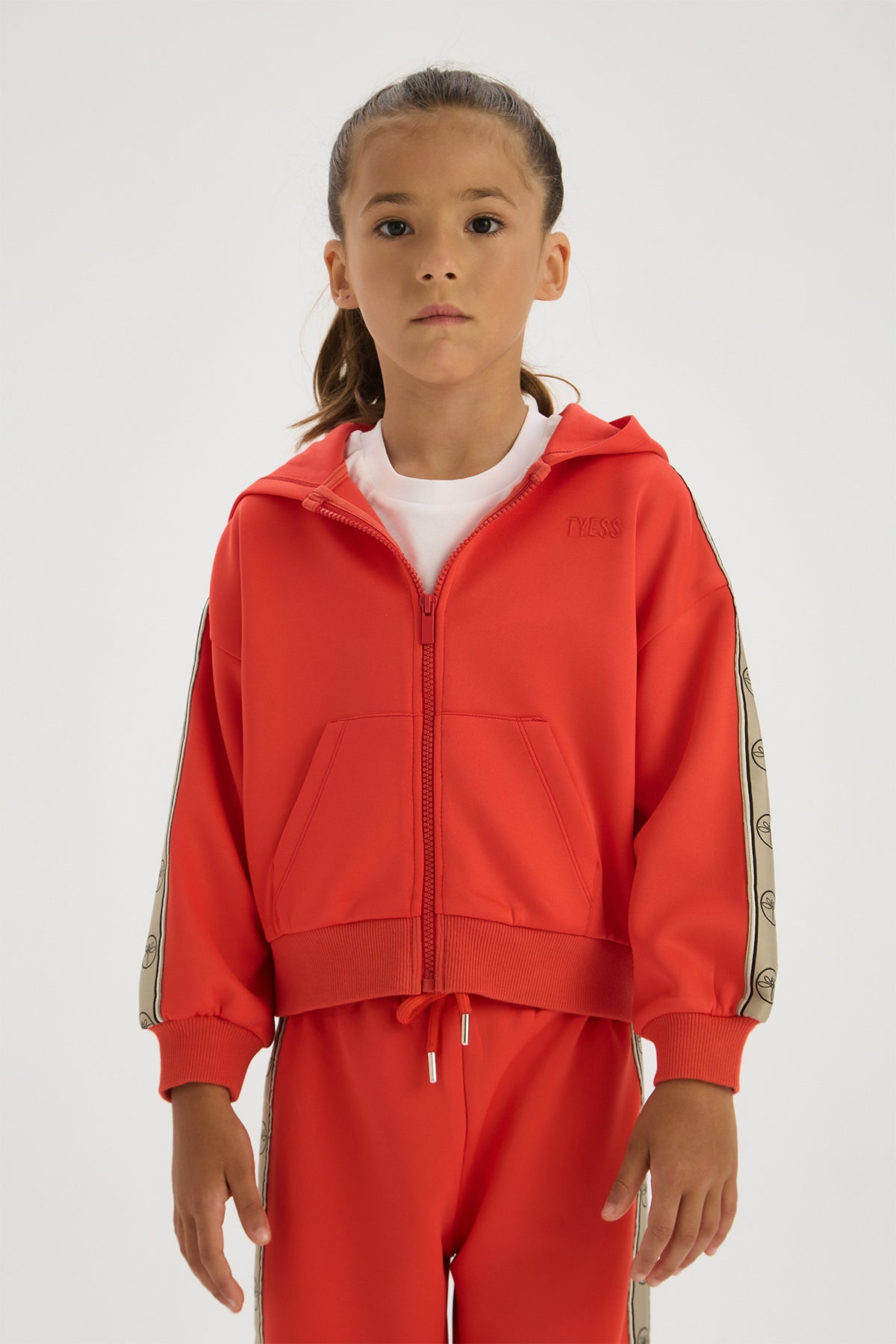 Girl Red Tracksuit Top