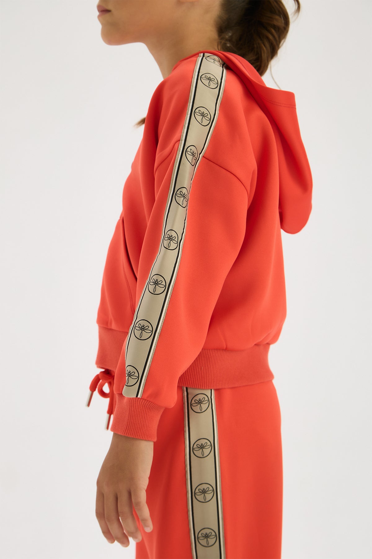 Girl Red Tracksuit Top