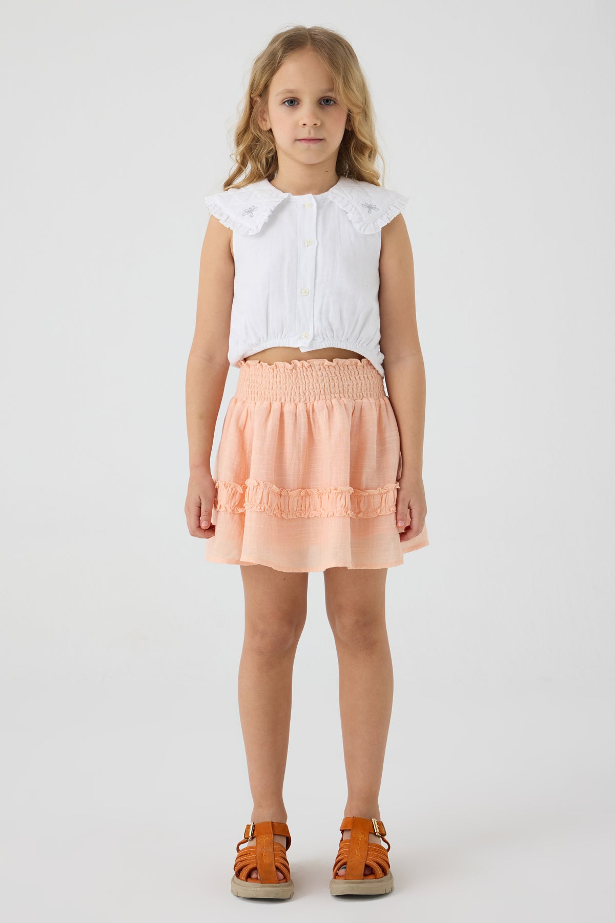 Girl Salmon Skirt