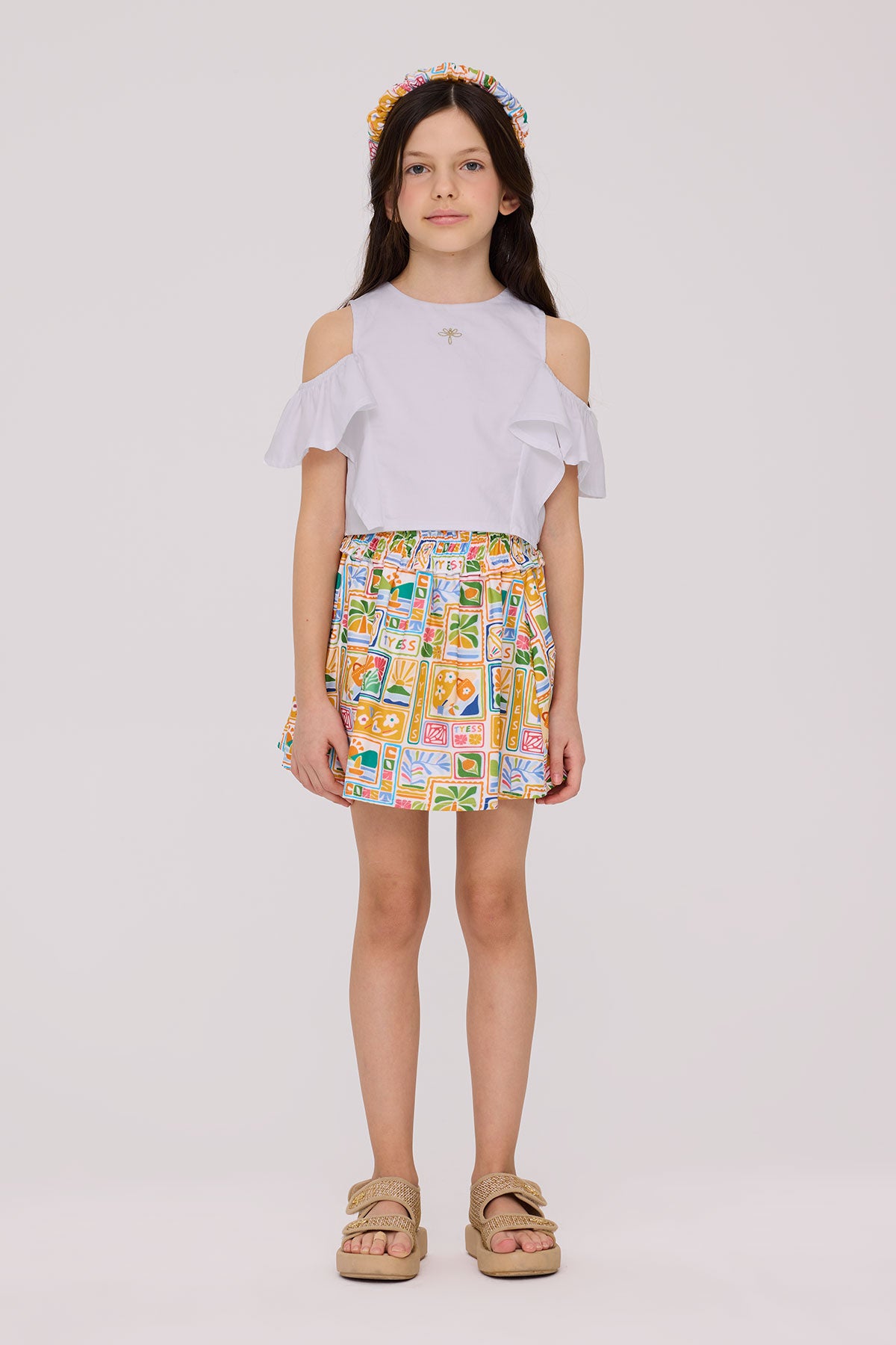 Girl White Blouse