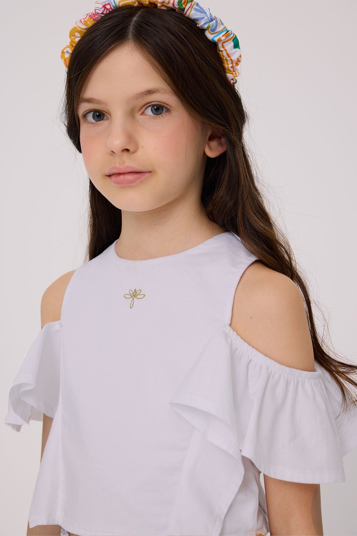 Girl White Blouse
