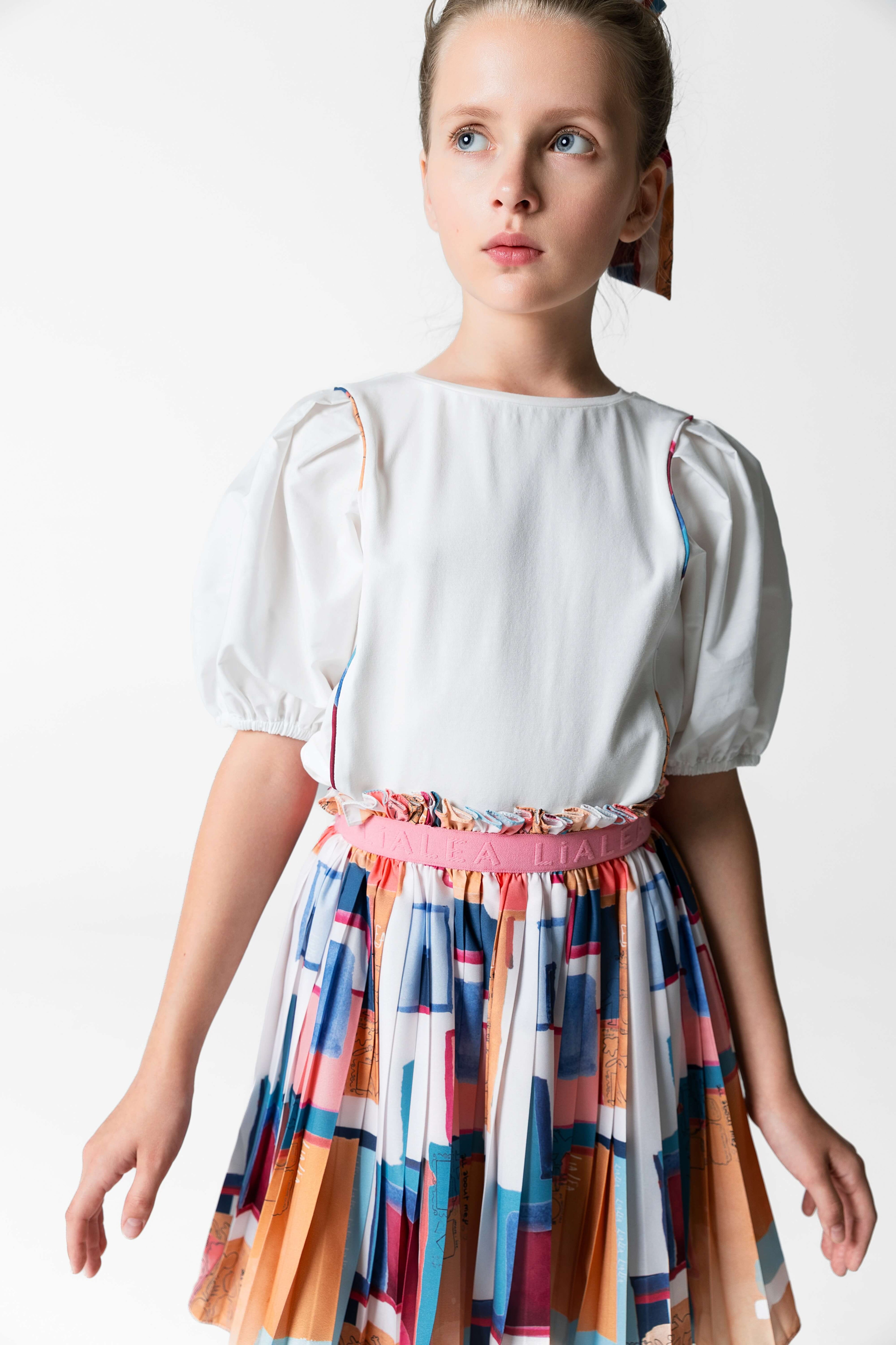 Girl White Blouse