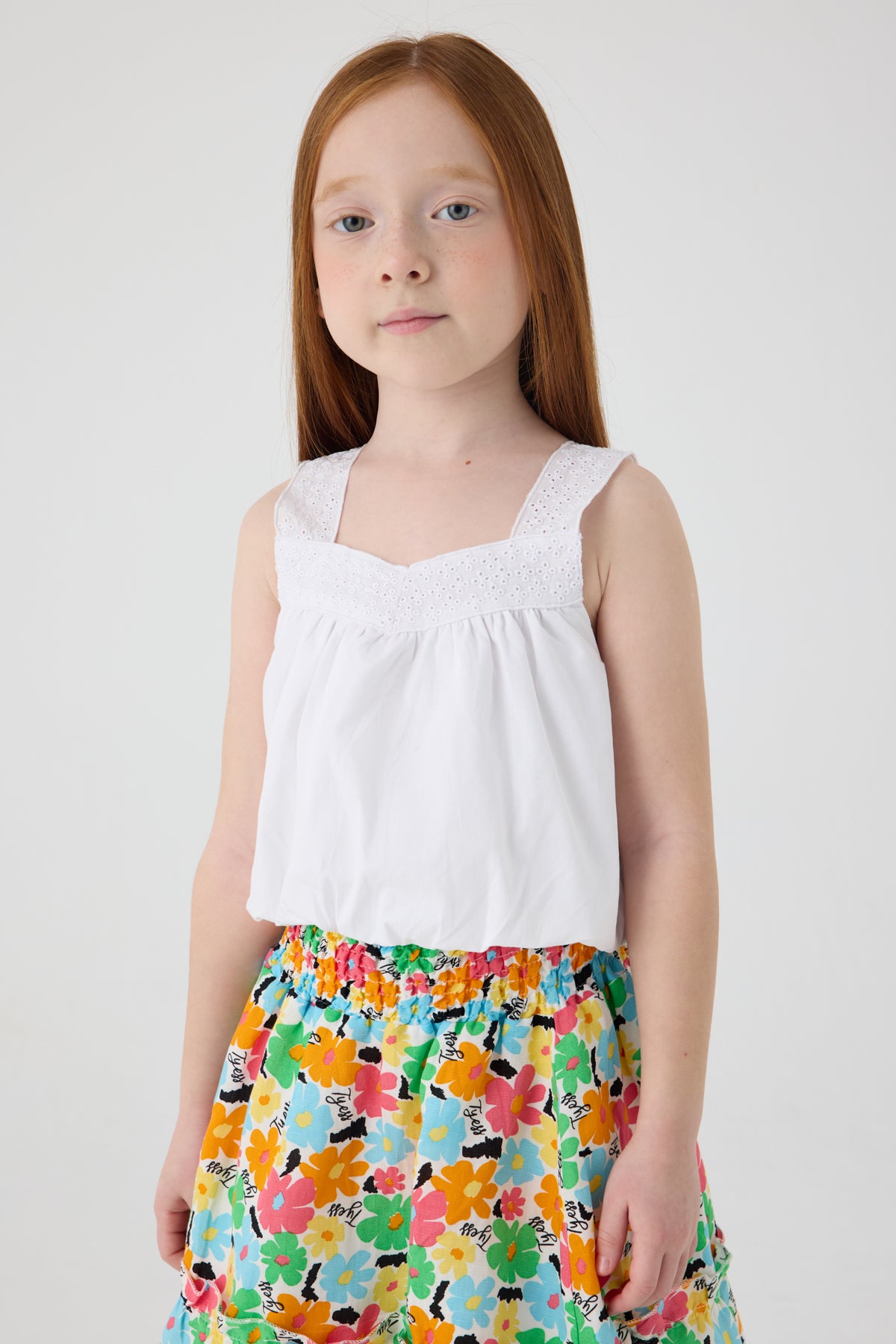 Girl White Blouse