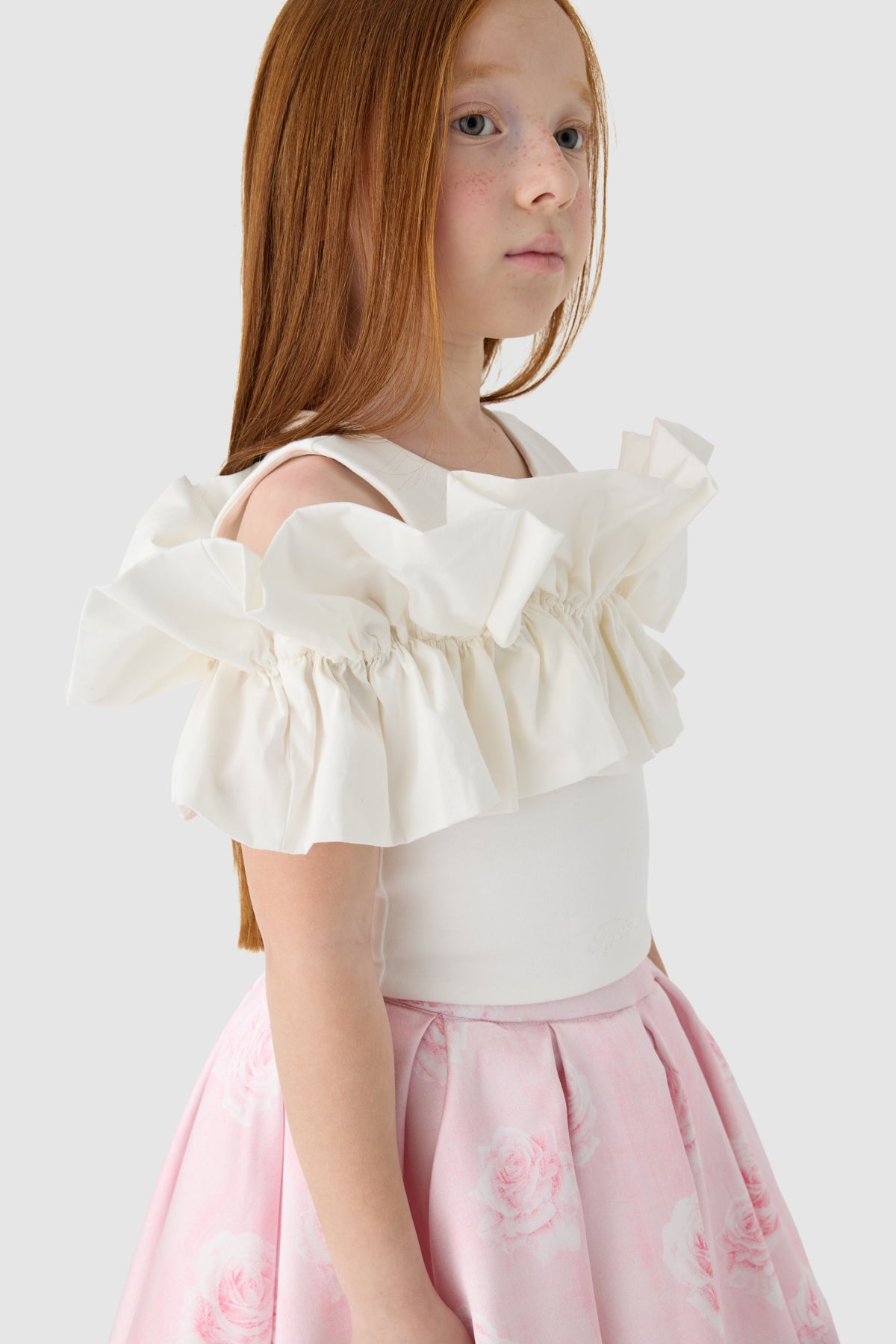 Girl White Blouse