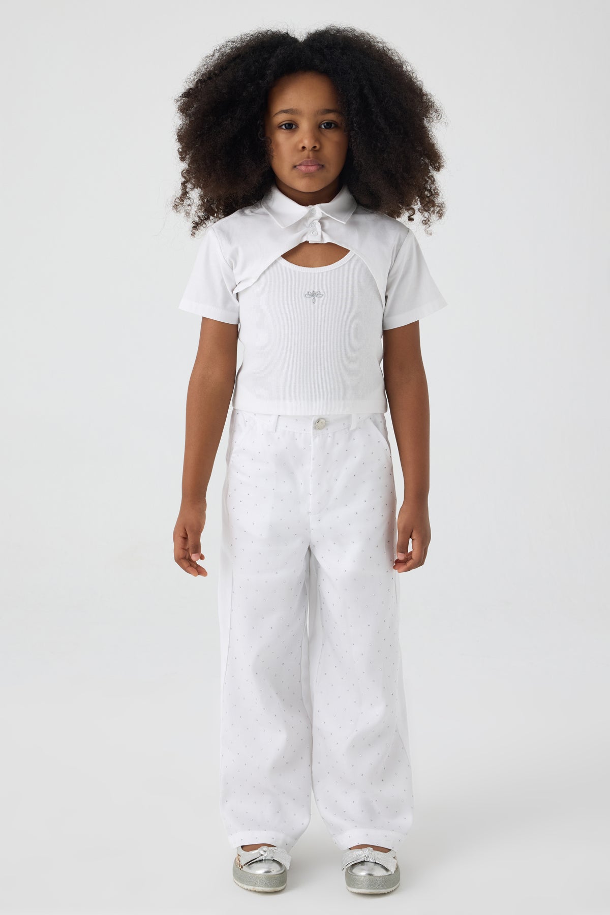 Girl White Blouse