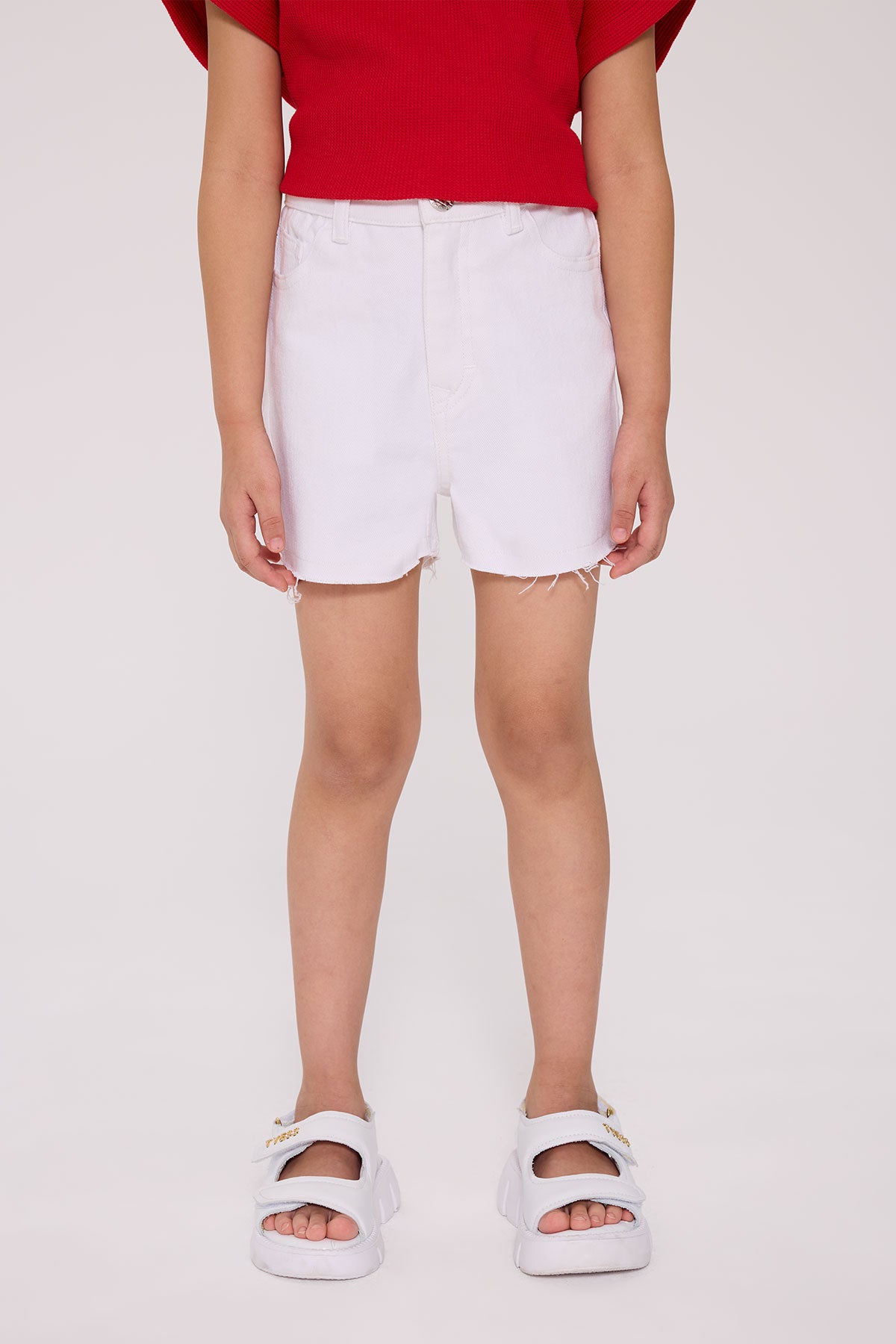 Girl White Shorts