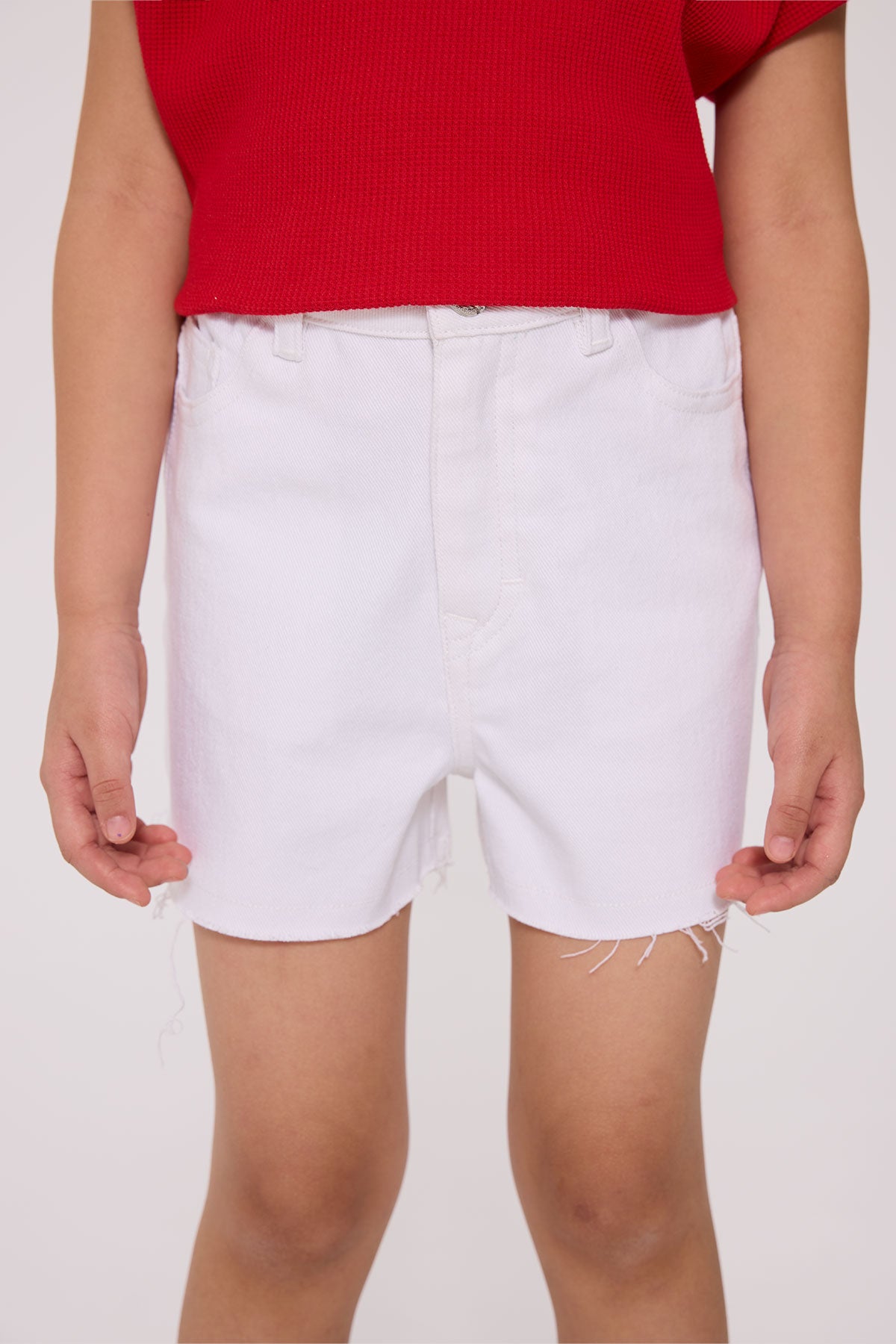 Girl White Shorts