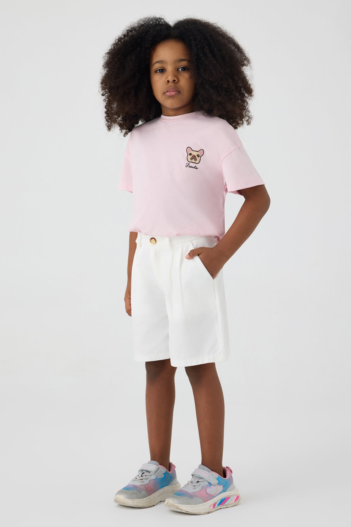 Girl White Shorts