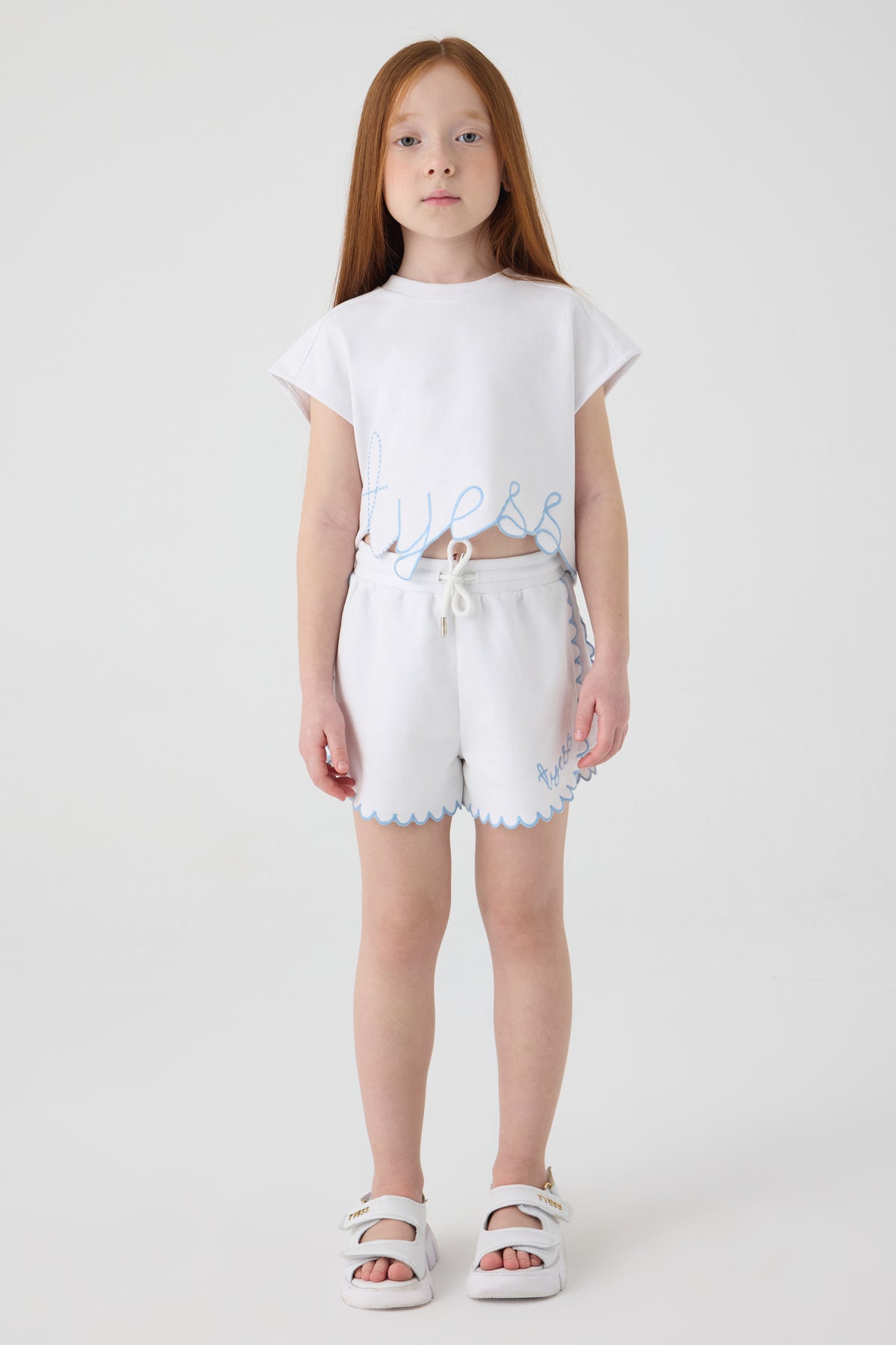 Girl White Shorts